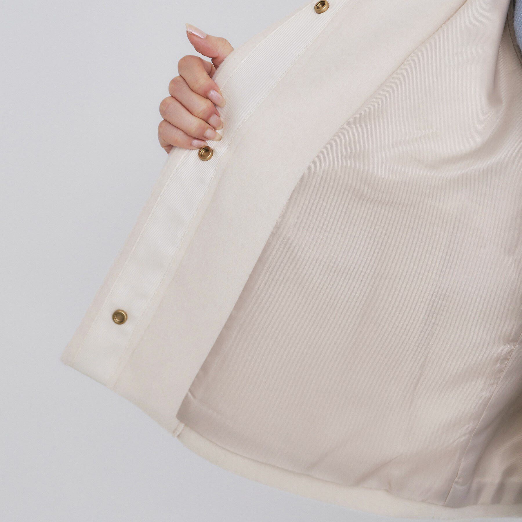 index「《5color/XS-LLsize》ウール混ノーカラーショートコート」|ノーカラーコート|