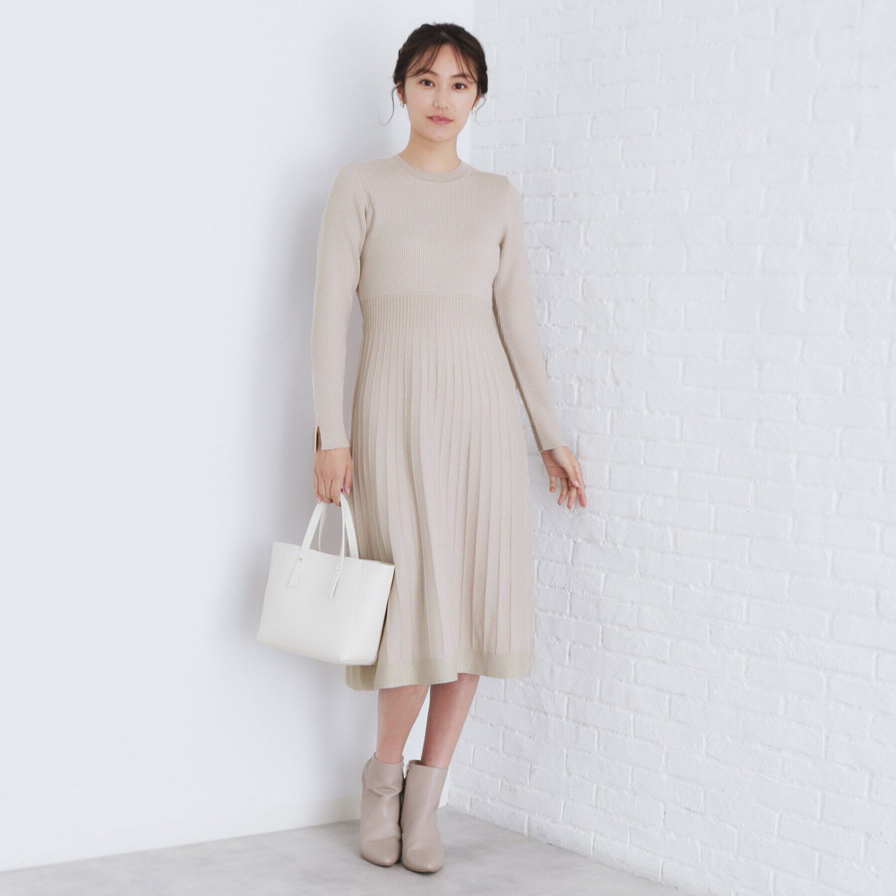 index「《XS-LLsize》マルチウェイニットワンピース【洗濯機洗い可】」|ワンピース|