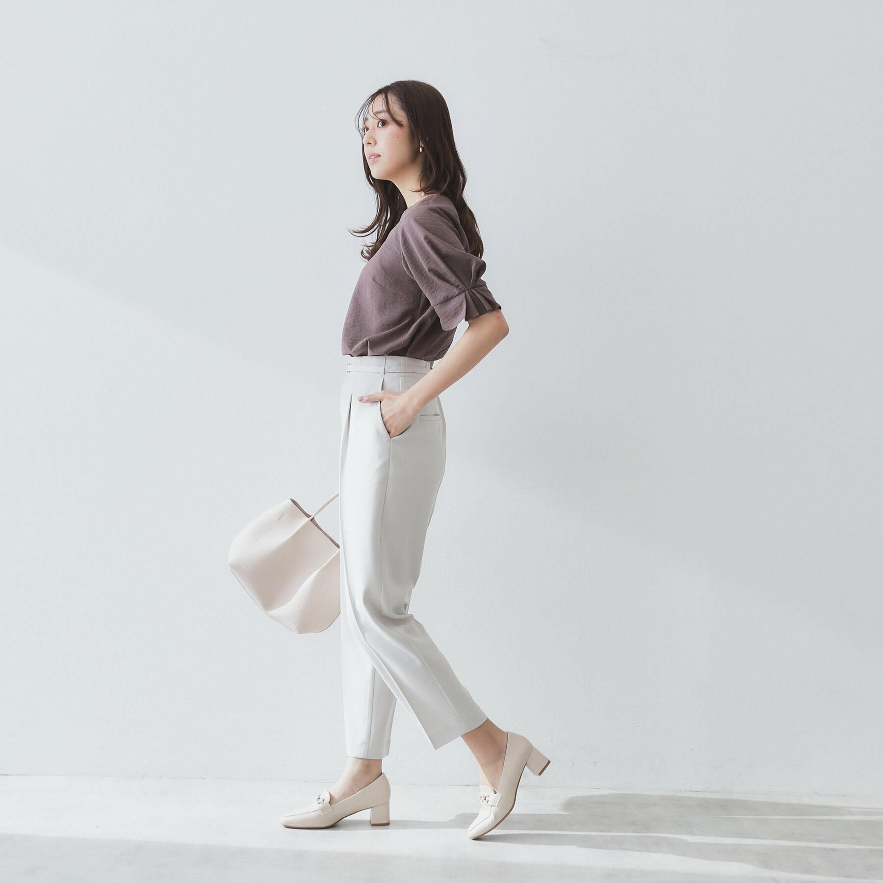 index「ストレッチテーパードパンツ【洗濯機洗い可/吸水速乾/防シワ】」|その他|