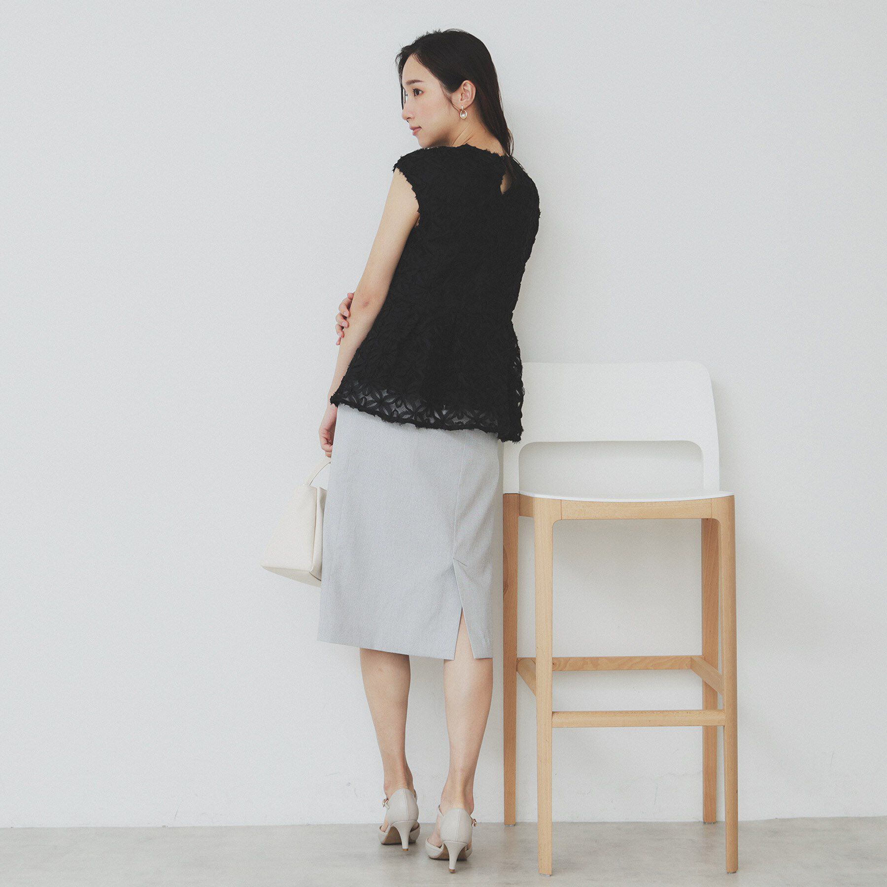 index「フラワーチュール刺繍ペプラムブラウス【洗える】」|シャツ・ブラウス|