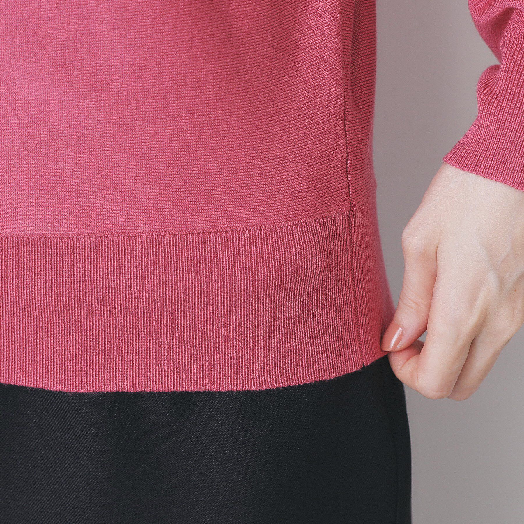 index「ビジューキーネックドルマンニット【洗濯機OK】」|ニット・セーター|