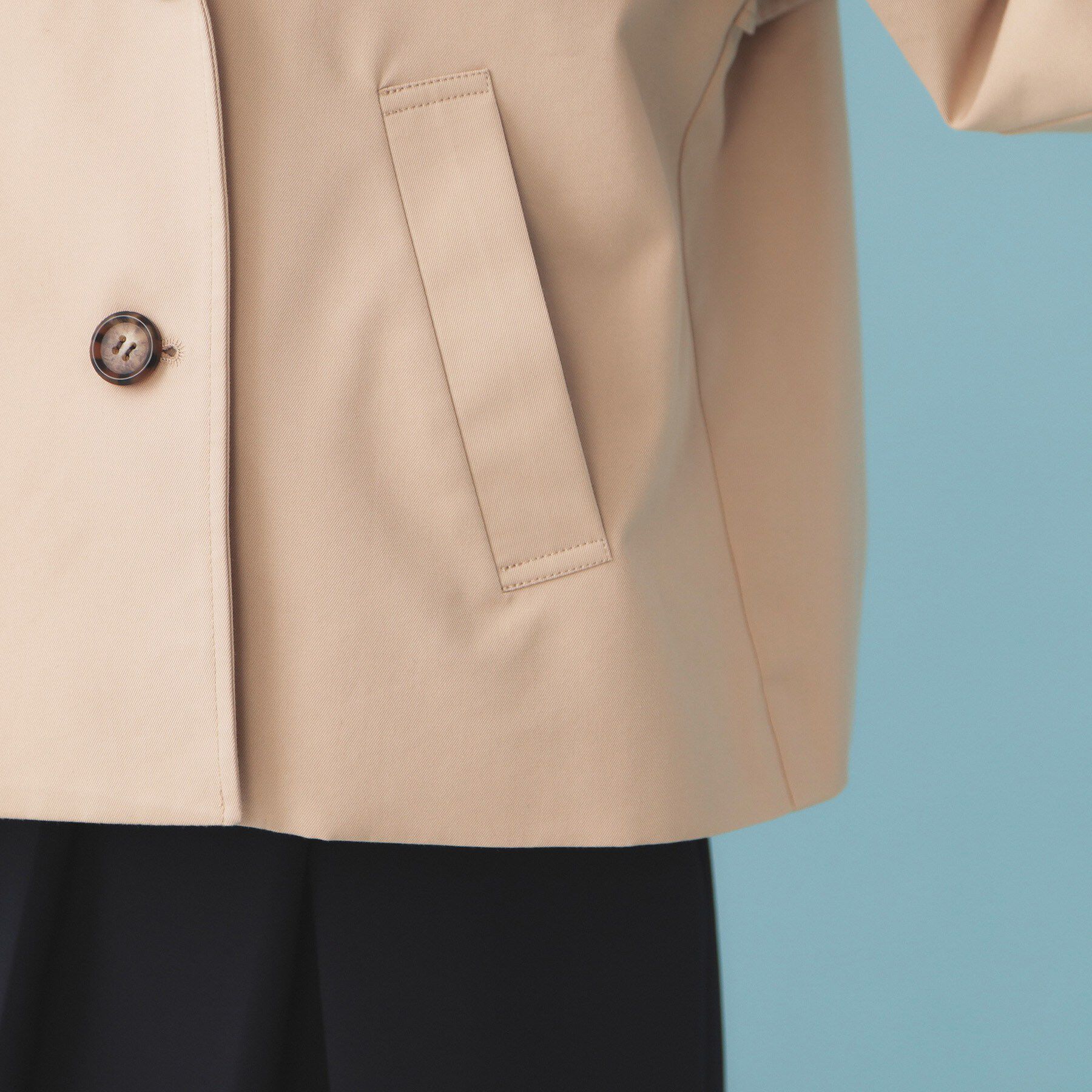 index「キャンディスリーブショートトレンチコート【洗濯機OK／撥水／防花粉】」|トレンチコート|