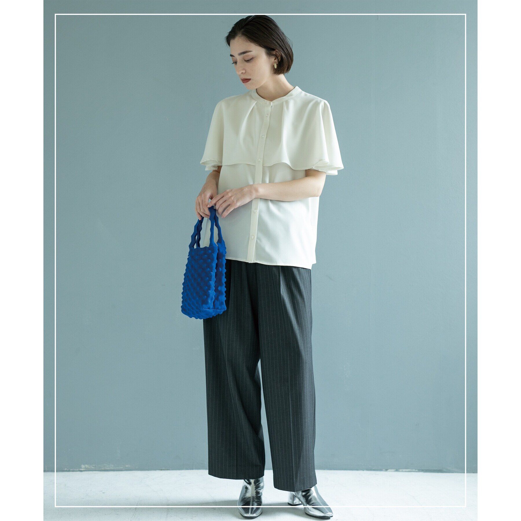 OPAQUE.CLIP「ケープ風ブラウス【洗濯機洗い可】」|シャツ・ブラウス|