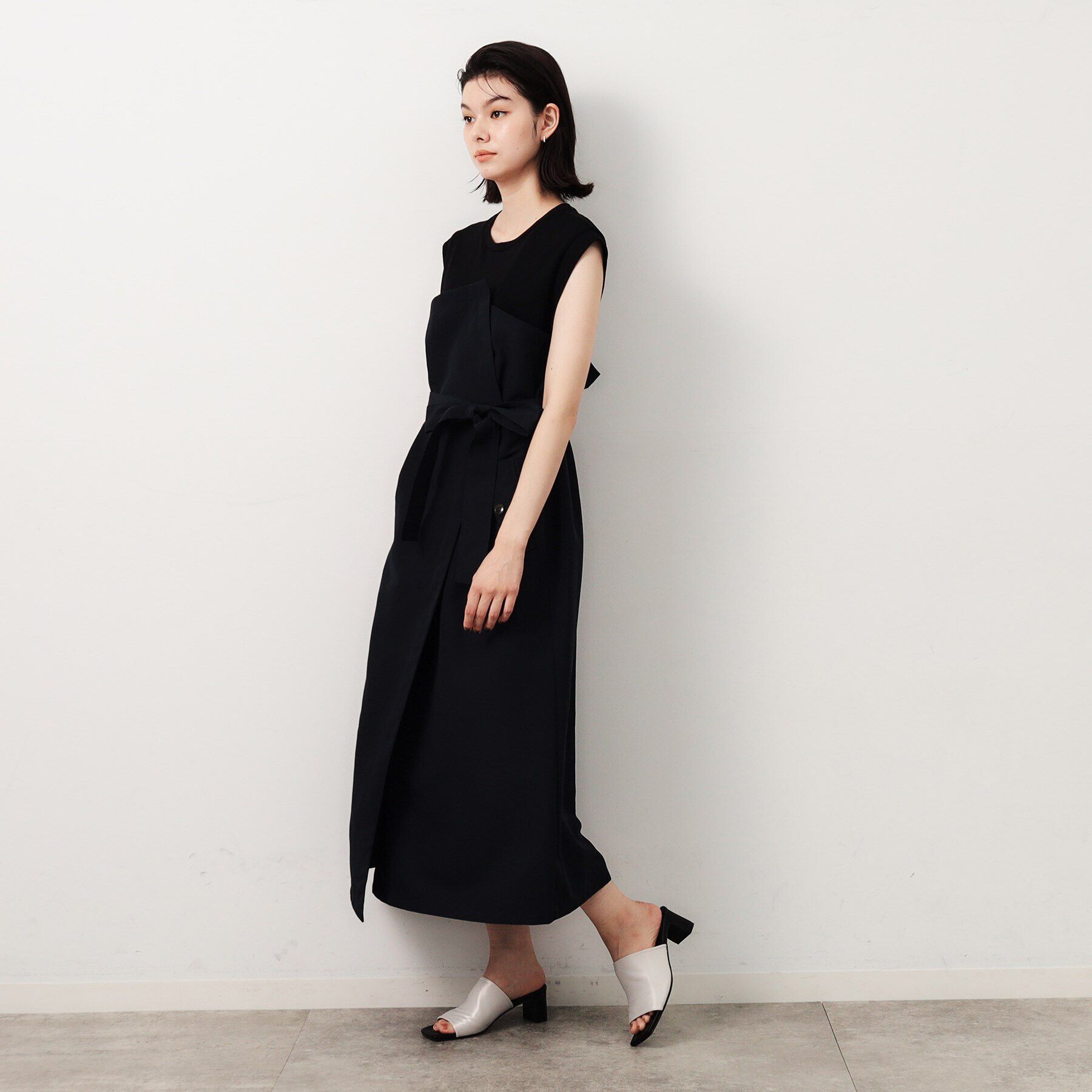 OPAQUE.CLIP「ベアトレンチ風ドッキングワンピース【洗濯機洗い可】」|ワンピース|