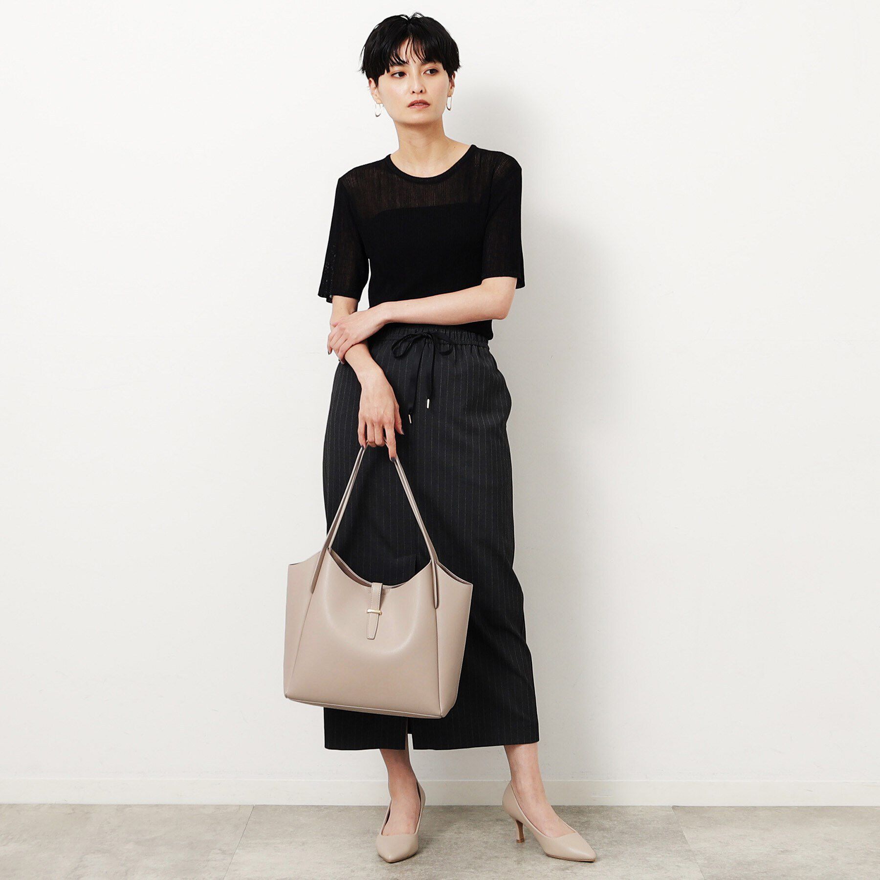 OPAQUE.CLIP「【A4サイズ対応】フロントベルト調トートバッグ」|トートバッグ|