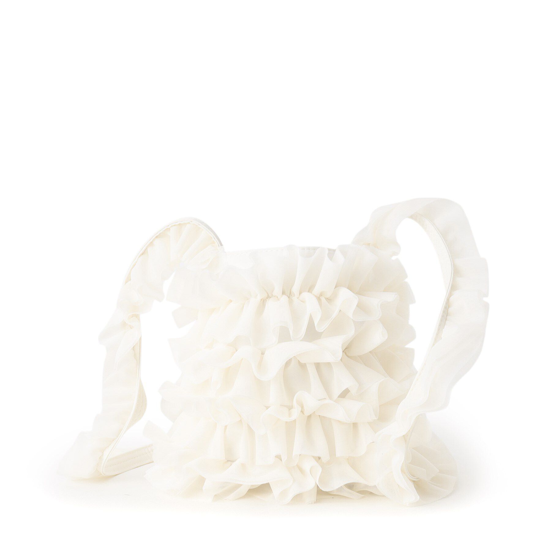 OPAQUE.CLIP「チュールフリルミニショルダーバッグ」|ショルダー・メッセンジャー|アイボリー(004)