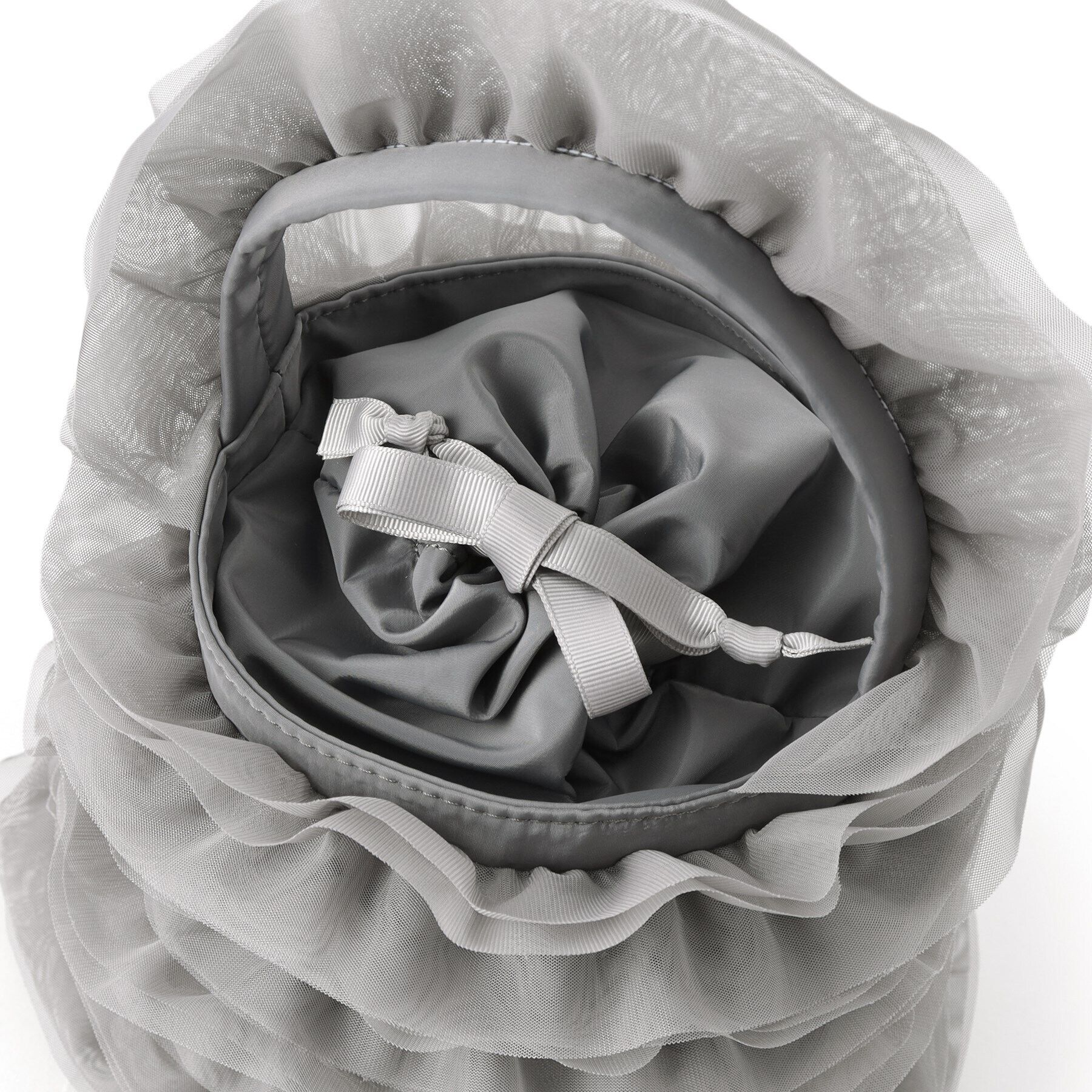 OPAQUE.CLIP「チュールフリルハンドバッグ」|ハンドバッグ|