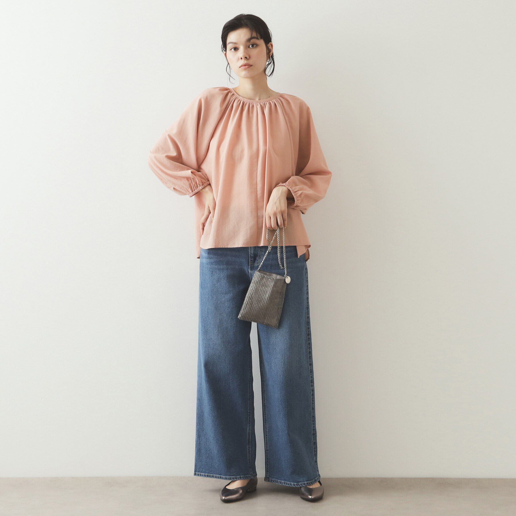 OPAQUE.CLIP「キャンディスリーブブラウス【洗濯機洗い可】」|シャツ・ブラウス|