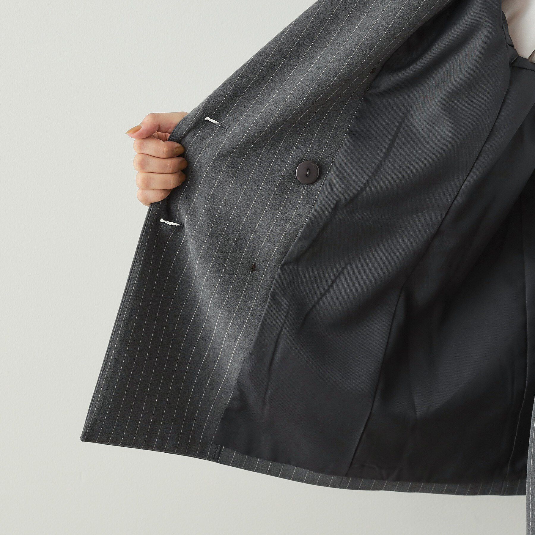 OPAQUE.CLIP「ダブルテーラードジャケット【洗える】」|テーラードジャケット|