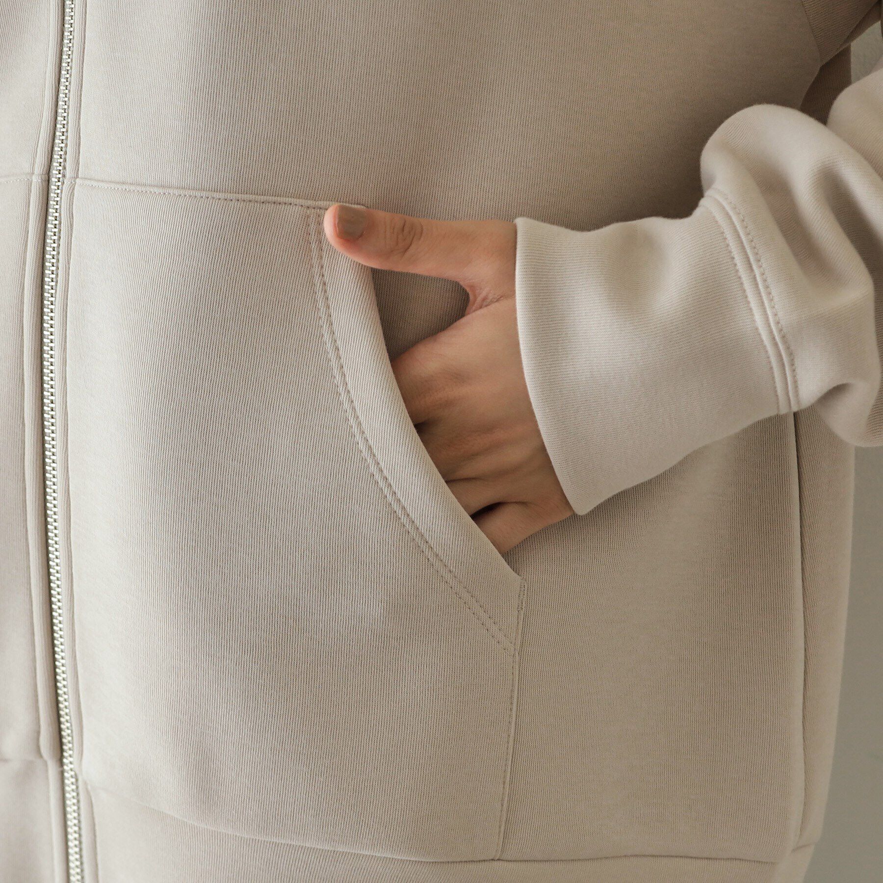 OPAQUE.CLIP「ダブルZIPパーカー【洗濯機洗い可】」|パーカー|