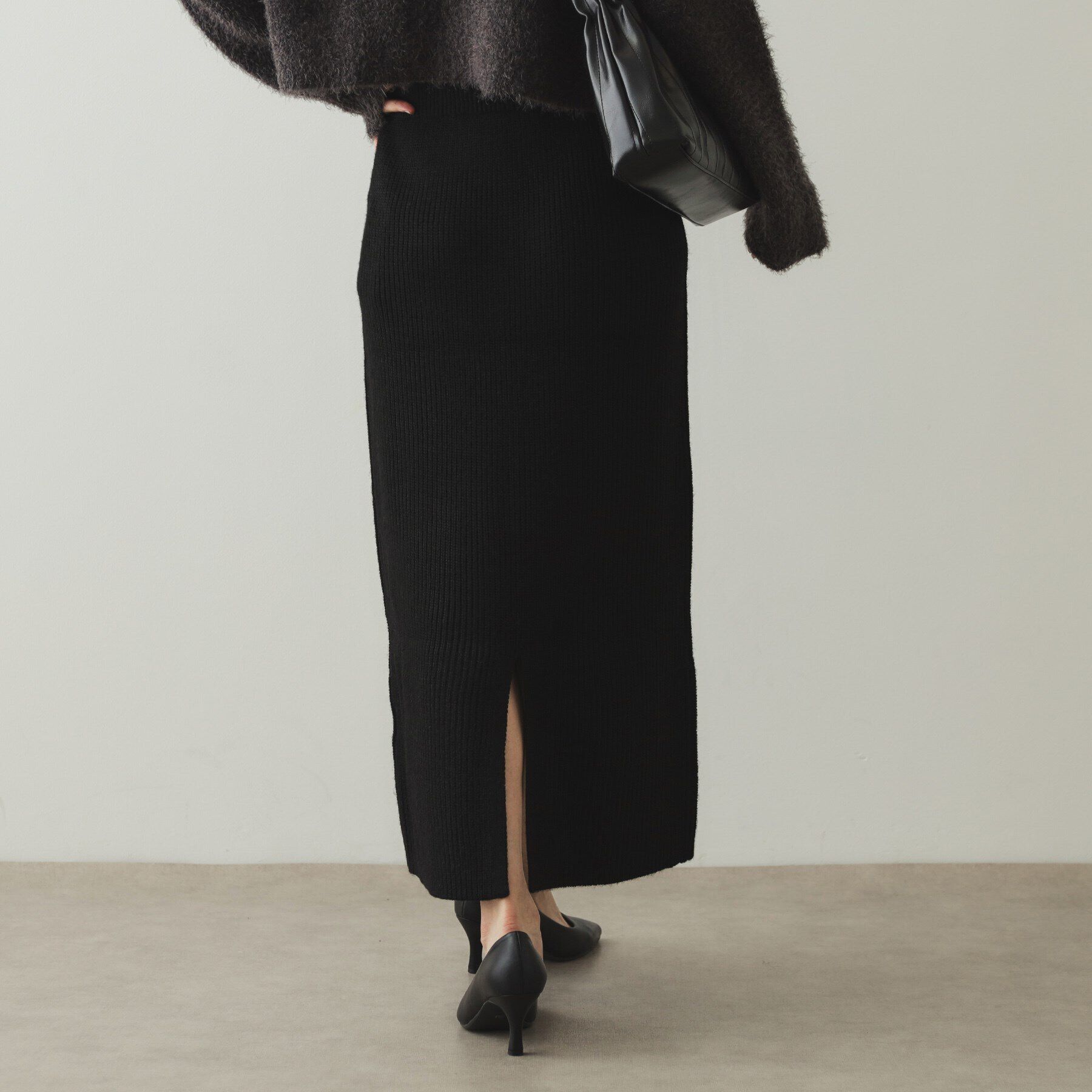 OPAQUE.CLIP「ミドルゲージナロースカート／セットアップ対応【洗濯機洗い可】」|スカート|