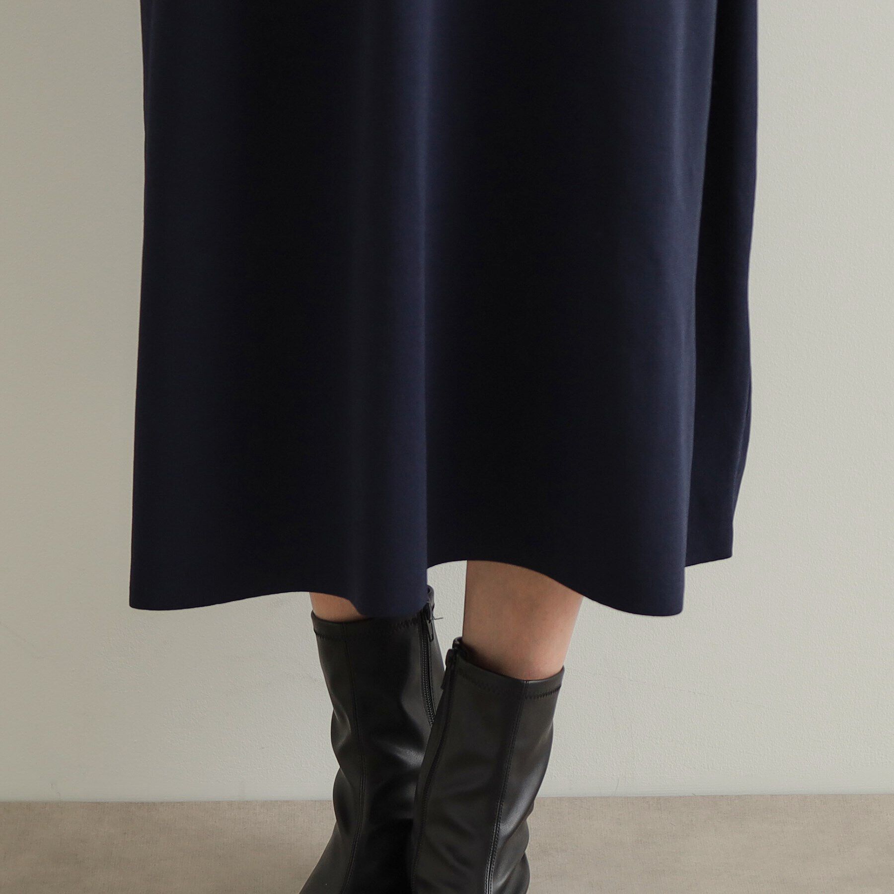 OPAQUE.CLIP「《STORY掲載》配色フレアスリーブニットワンピース【洗濯機洗い可】」|ワンピース|