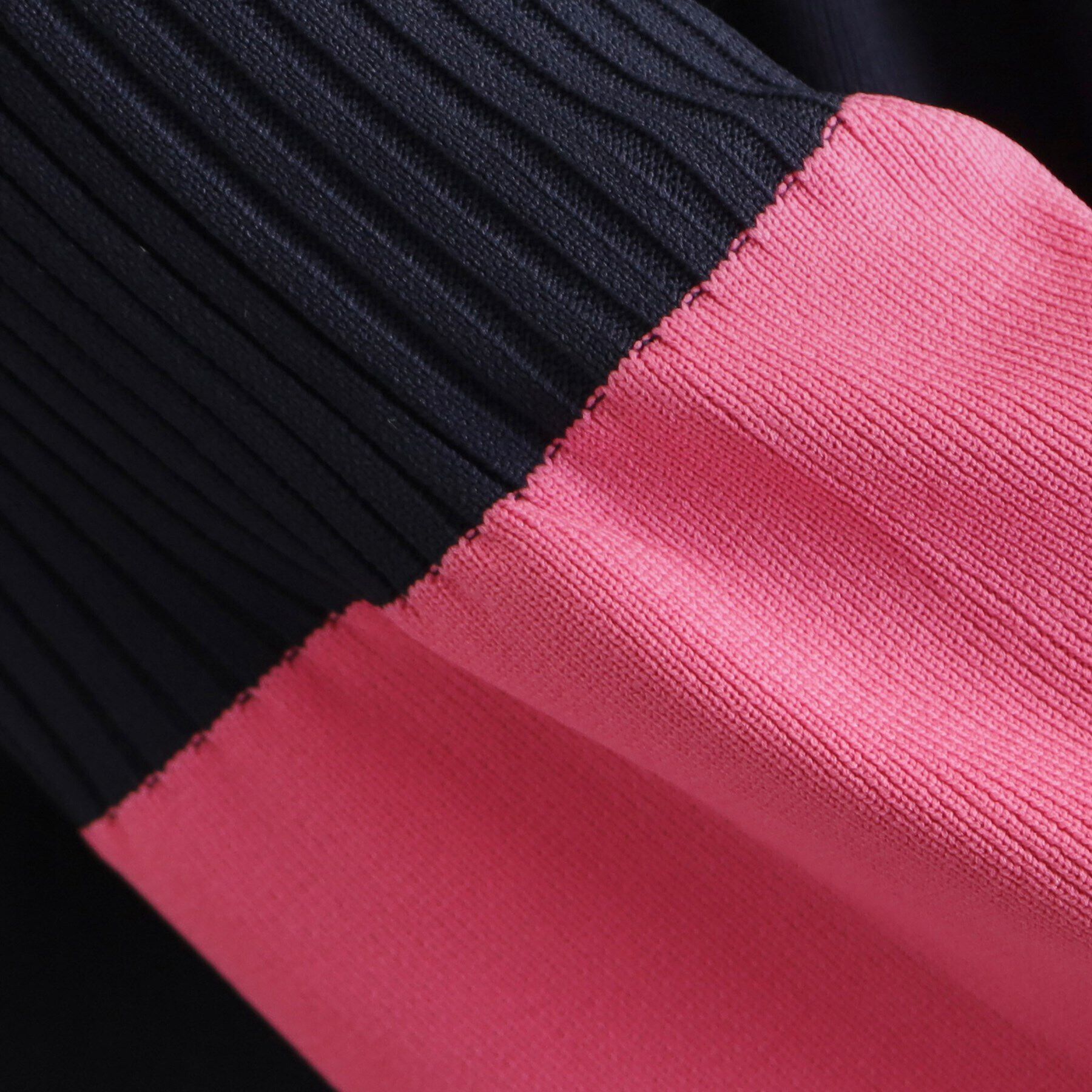 OPAQUE.CLIP「《STORY掲載》配色フレアスリーブニットワンピース【洗濯機洗い可】」|ワンピース|