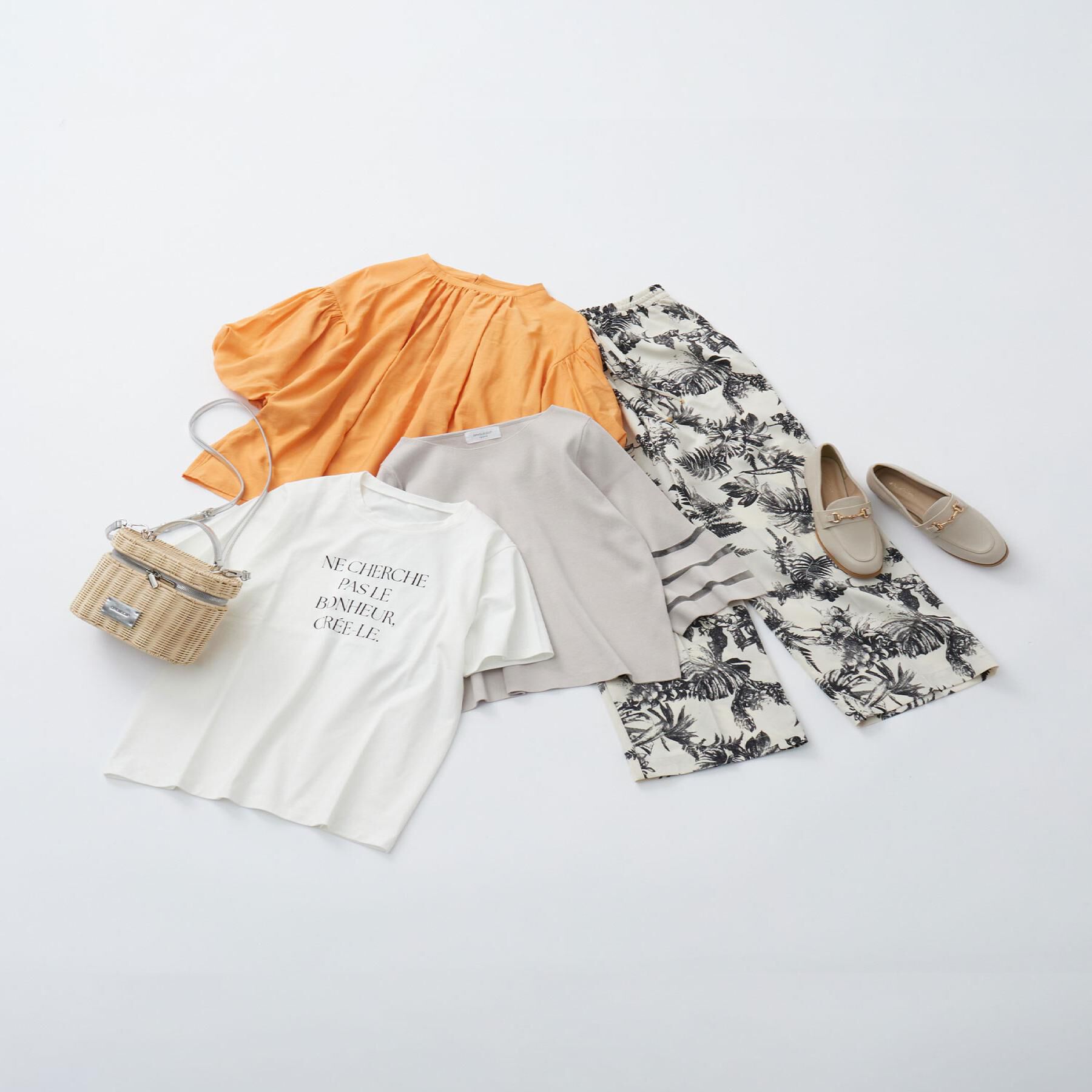 OPAQUE.CLIP「ボタニカルプリントイージーパンツ【洗濯機洗い可】」|その他|