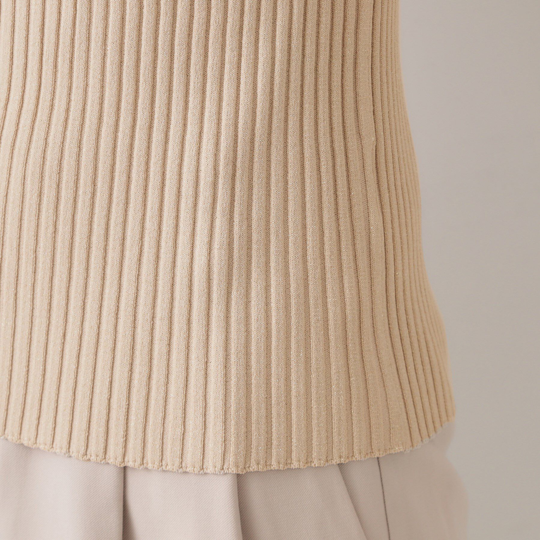 OPAQUE.CLIP「ラメニットタンクトップ【洗濯機洗い可／抗ピル】」|キャミソール|