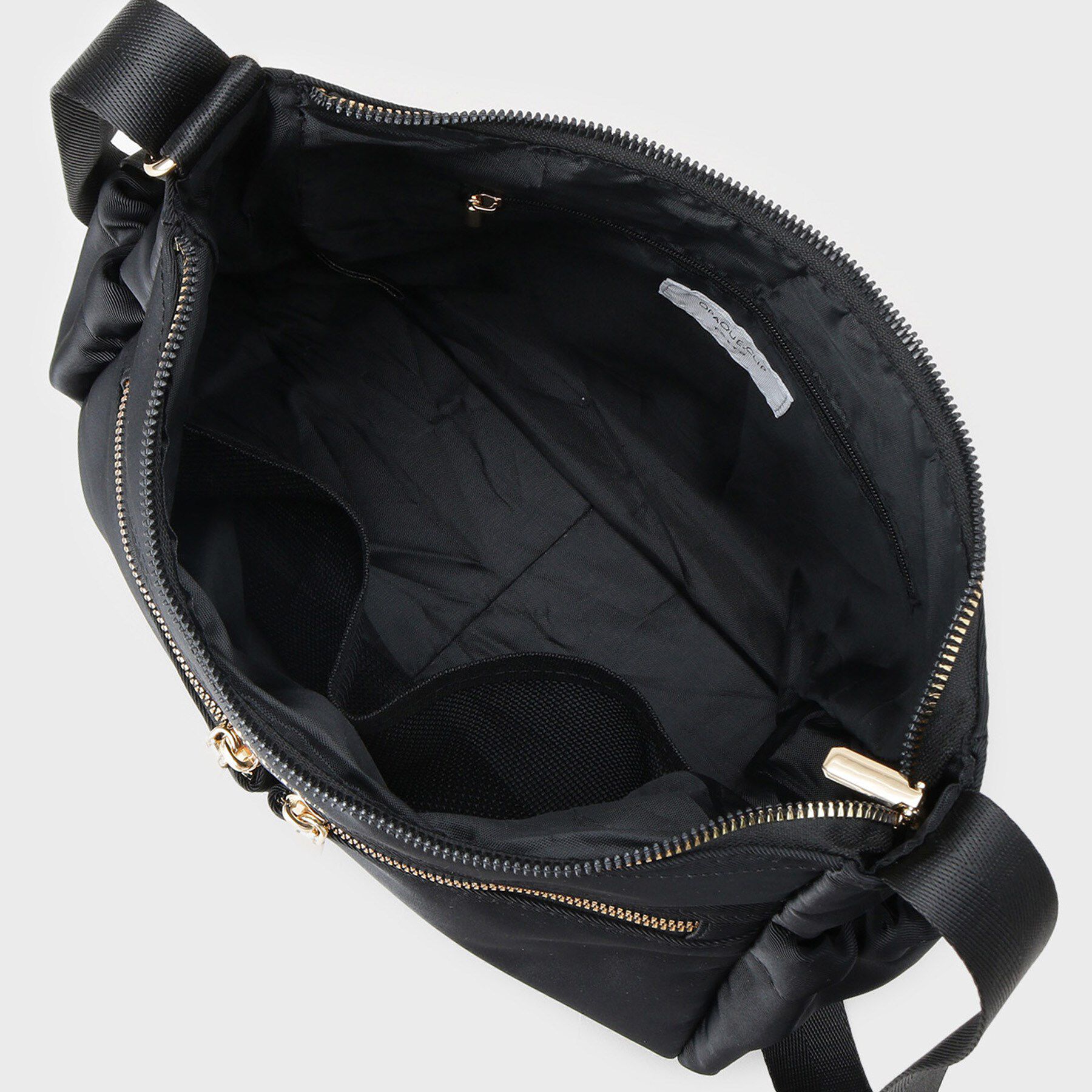 OPAQUE.CLIP「【軽量/撥水加工/多ポケット】ツイルミドルサイズムーンショルダーバッグ」|ショルダー・メッセンジャー|