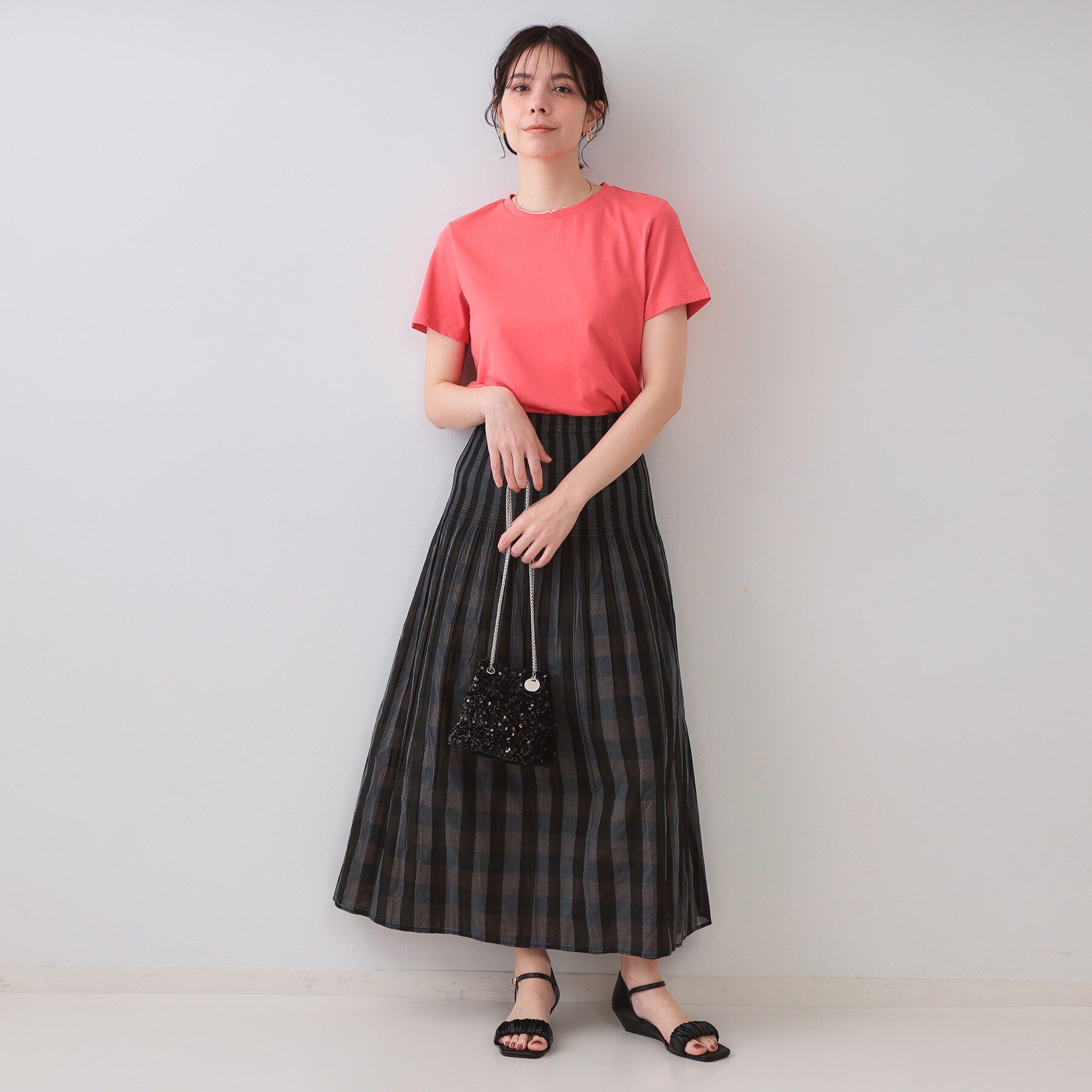 OPAQUE.CLIP「《5色展開》ベーシックTシャツ【洗濯機洗い可/UV/接触冷感】」|Tシャツ・カットソー|