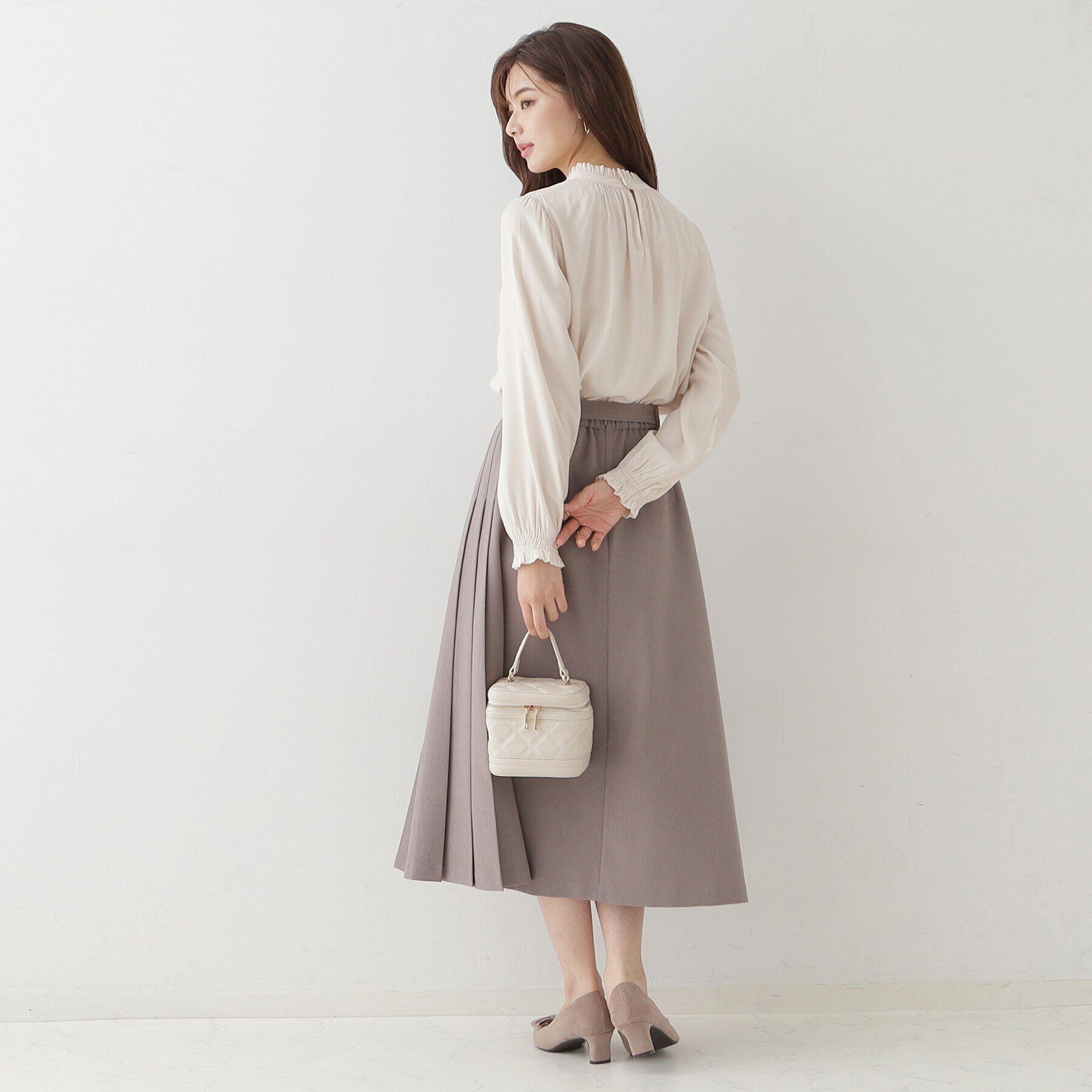 Couture broach「【名品通勤ブラウス】RTピケシャーリングブラウス」|シャツ・ブラウス|