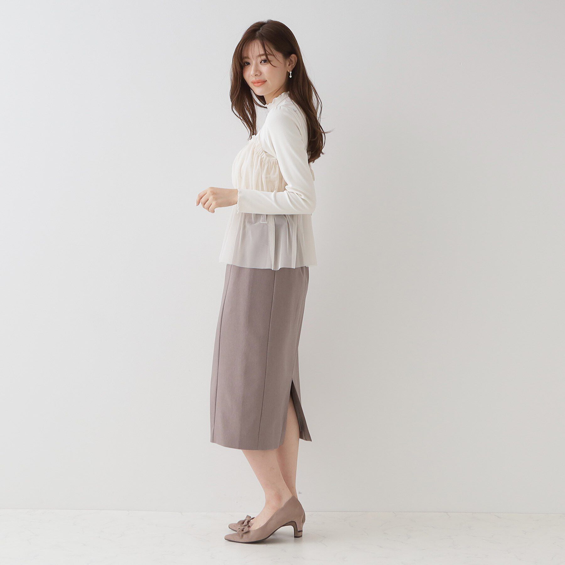 Couture broach「前後2WAYリボンチュールキャミ＆テレコトップス」|その他|