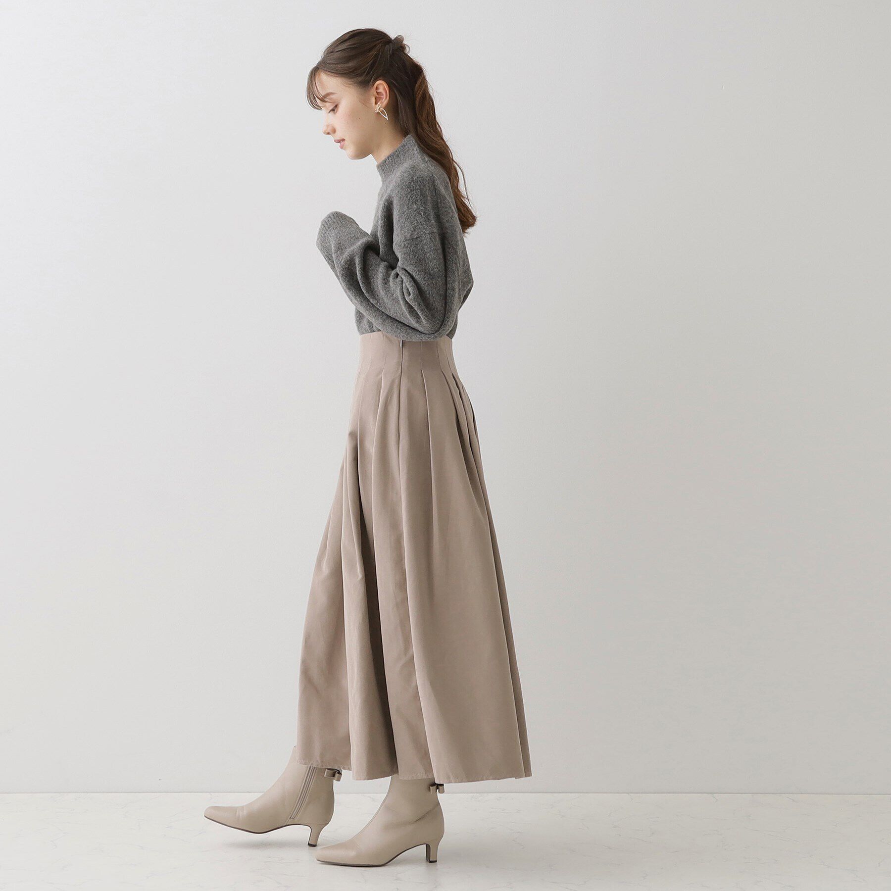 Couture broach「【柔らかな肌ざわり・上質ニット】ヤクライクハイネックニット」|ニット・セーター|