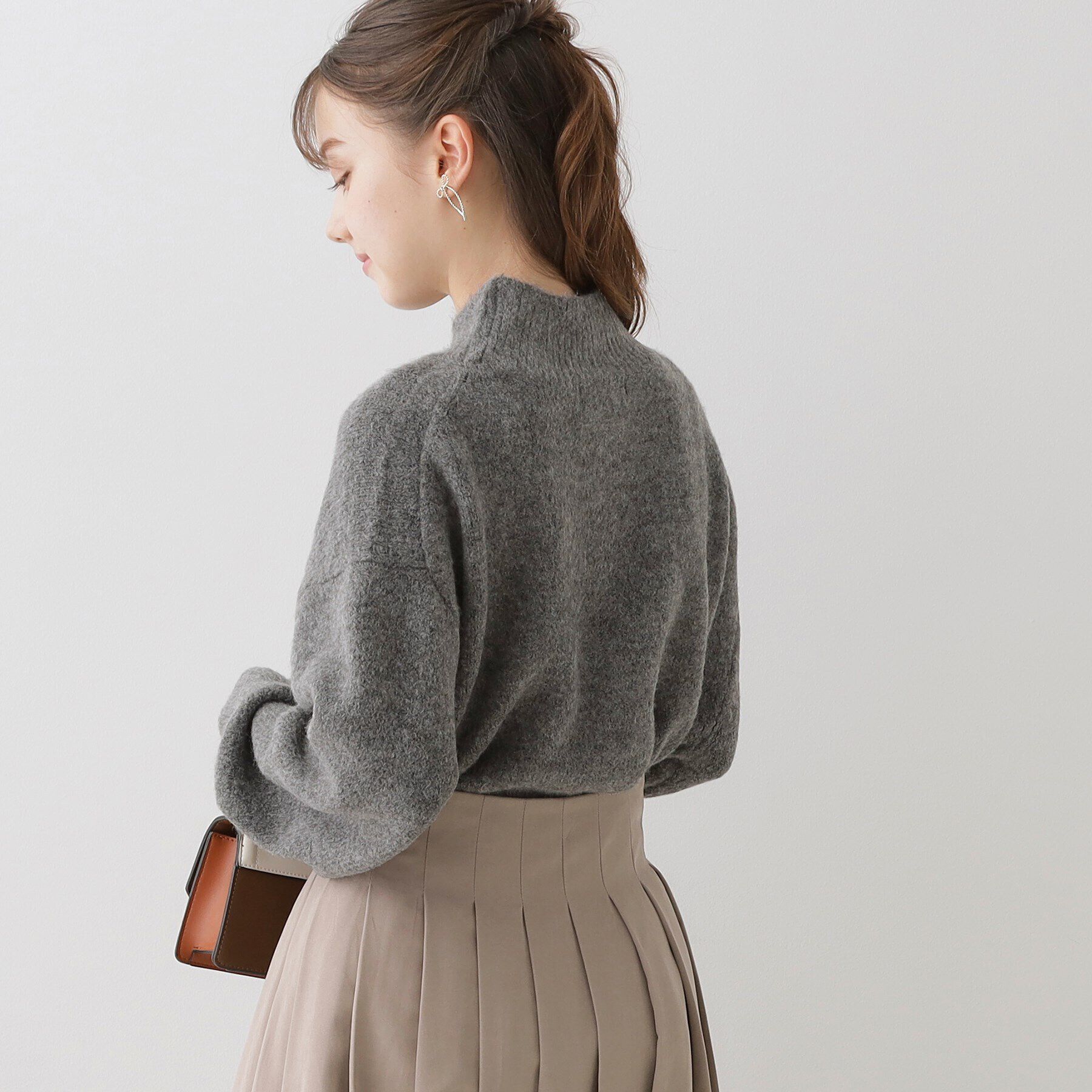 Couture broach「【柔らかな肌ざわり・上質ニット】ヤクライクハイネックニット」|ニット・セーター|