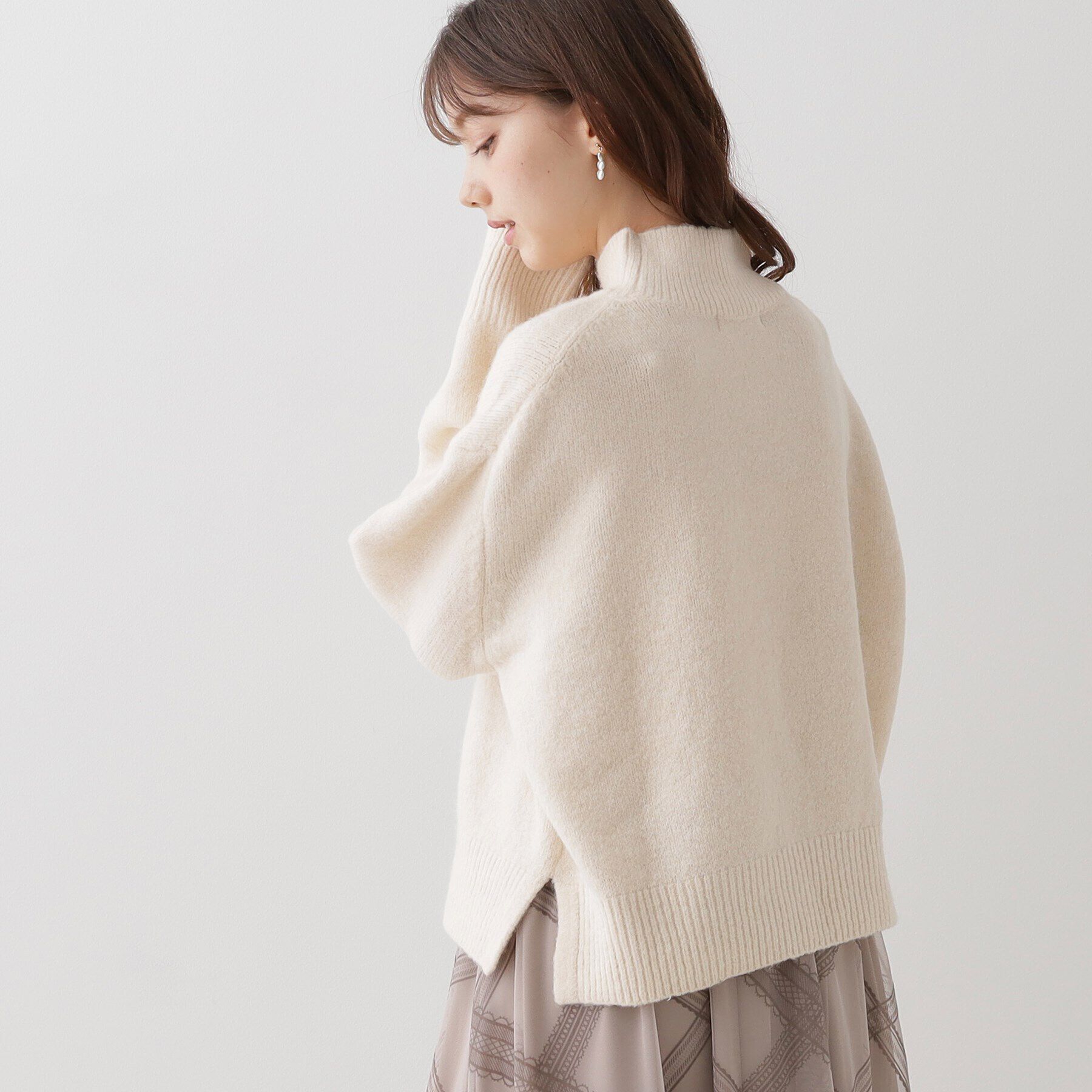 Couture broach「【柔らかな肌ざわり・上質ニット】ヤクライクハイネックニット」|ニット・セーター|