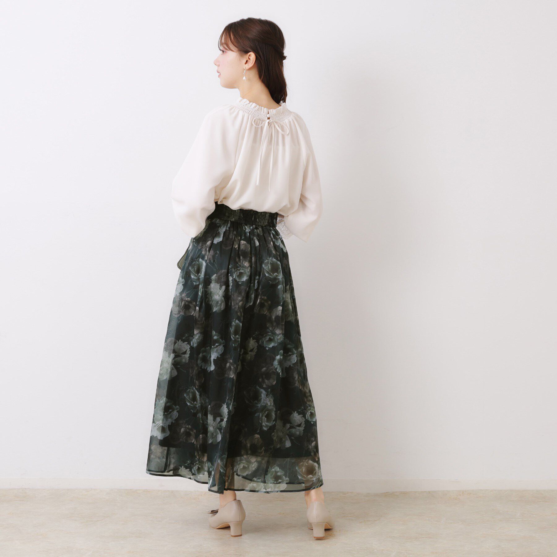 Couture broach「【大人可愛い・きれいめ】Springオーガンフルールスカート」|スカート|