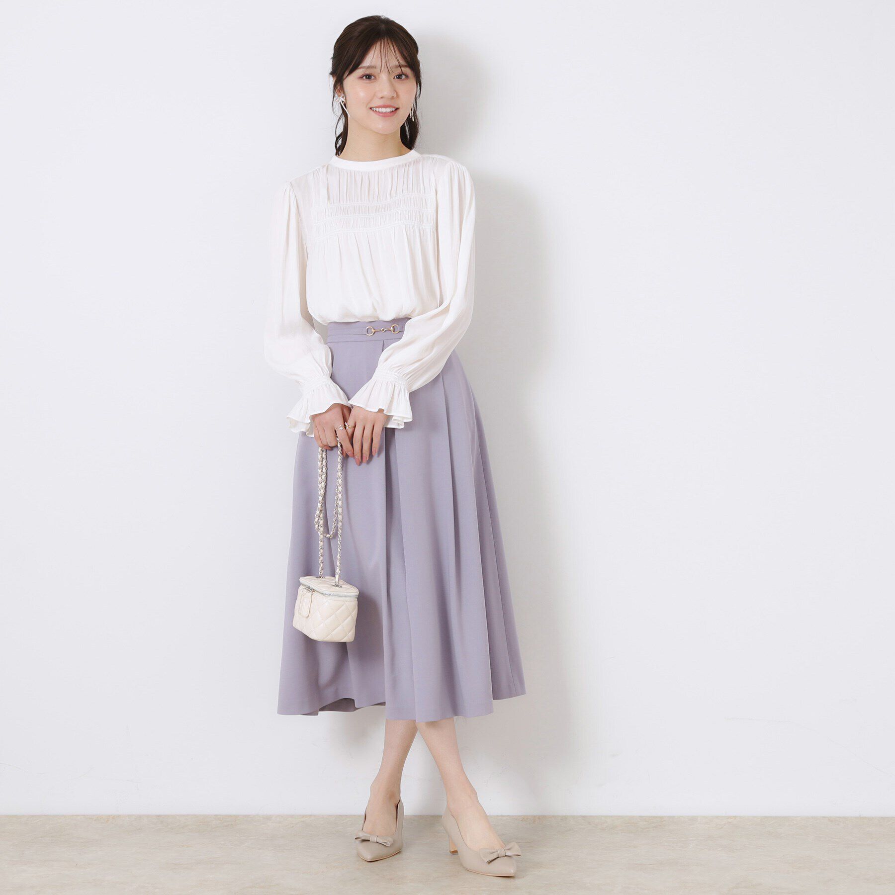Couture broach「【きれいめ・美脚効果・通勤】ネオシャンブルビットスカート」|スカート|