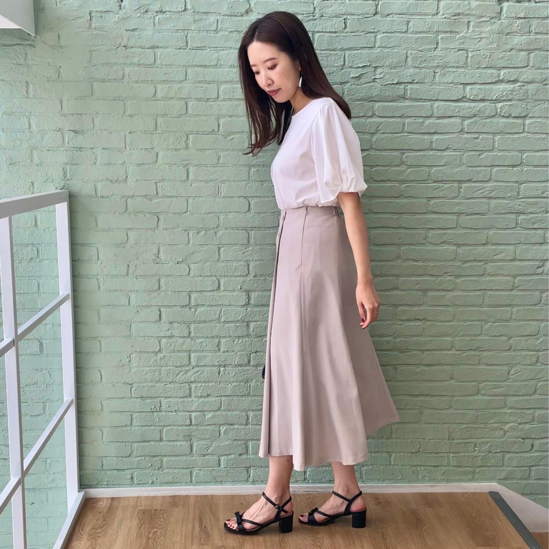 Couture broach「【2WAY・通勤・きれいめ】リネンライク サス付きスカート」|ジャンパースカート|