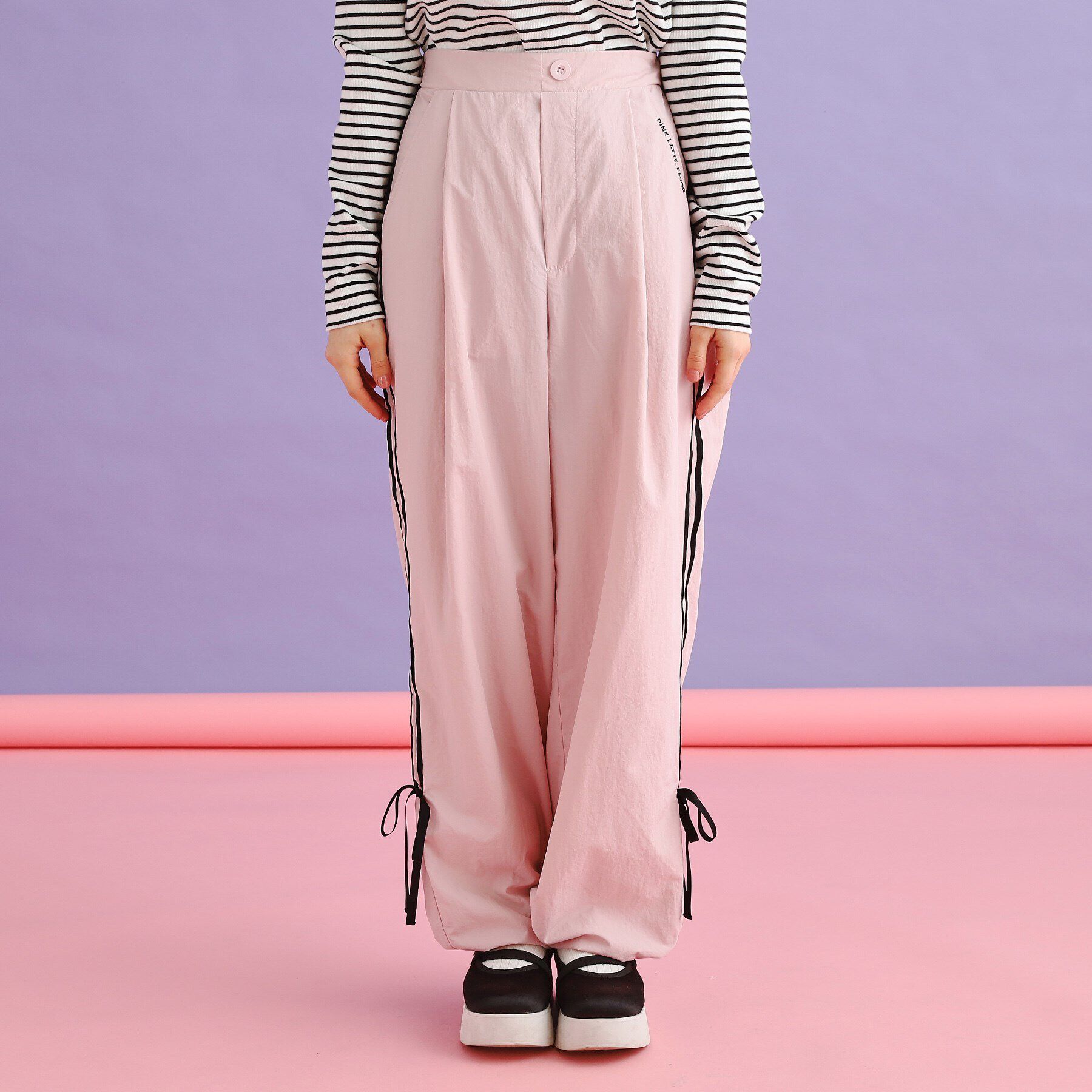 PINK-latte「ラインリボンシャカパンツ」|その他|