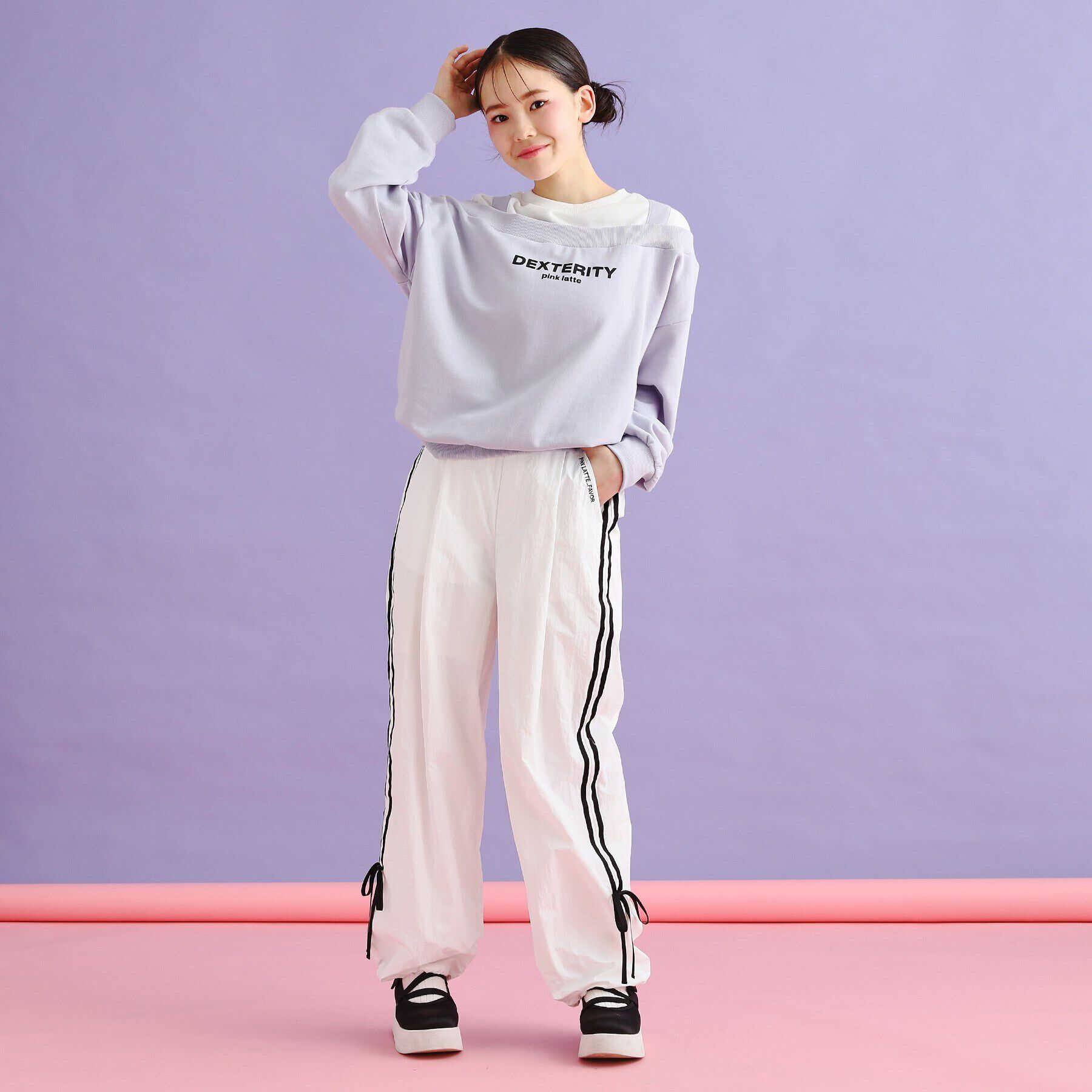 PINK-latte「ラインリボンシャカパンツ」|その他|