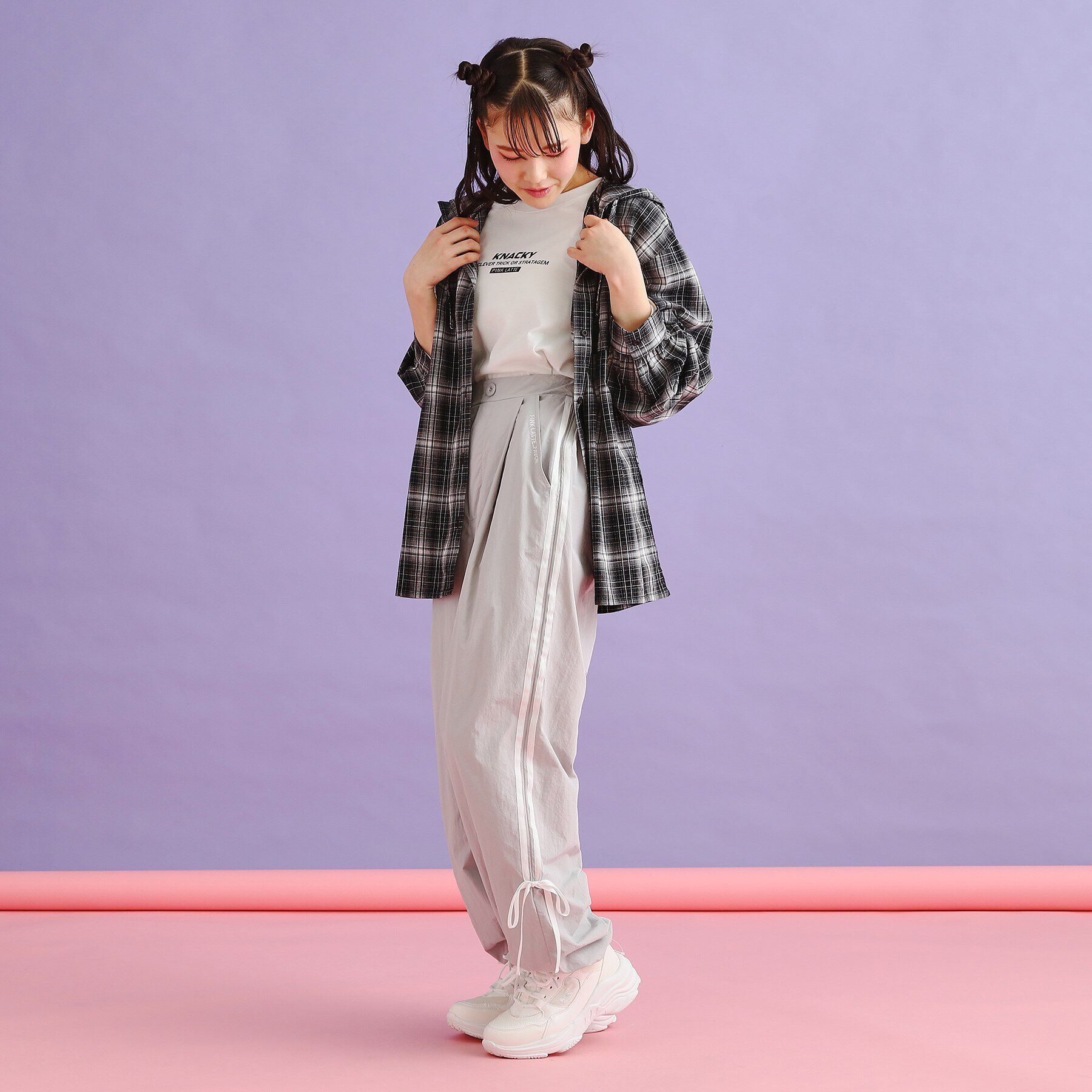 PINK-latte「ラインリボンシャカパンツ」|その他|