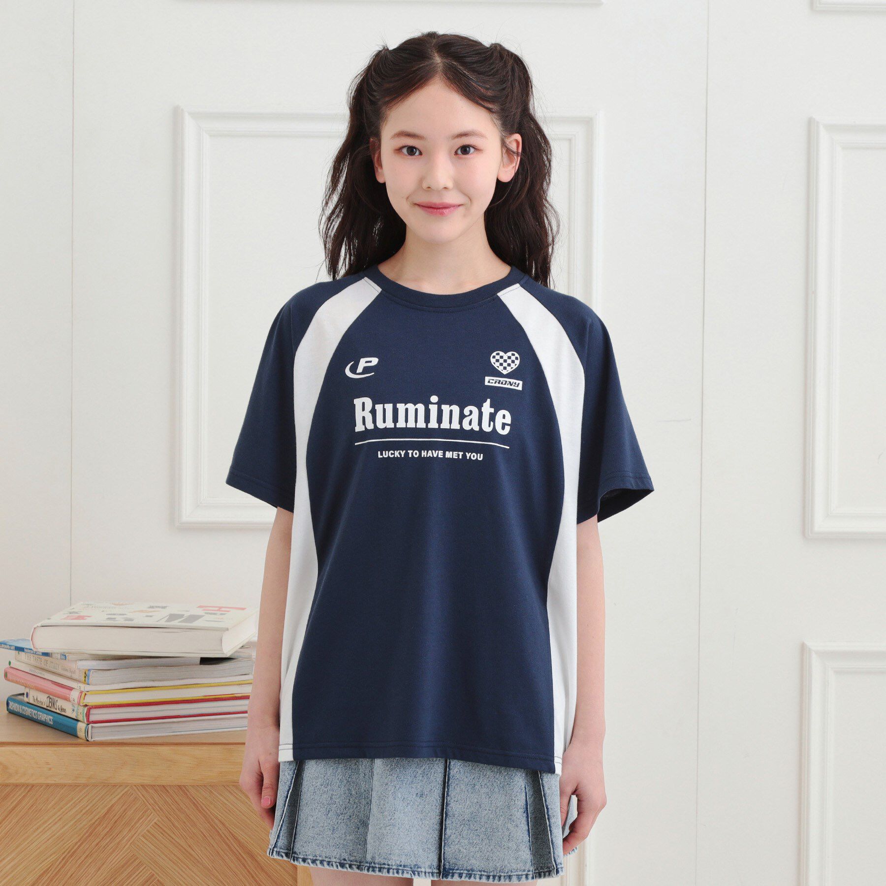 PINK-latte「ビッグゲームTシャツ」|Tシャツ・カットソー|