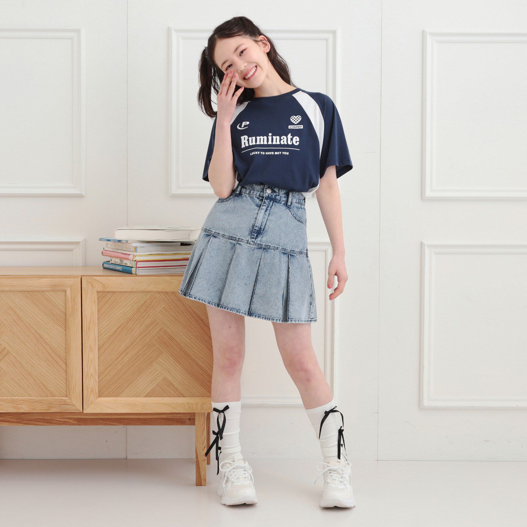 PINK-latte「ビッグゲームTシャツ」|Tシャツ・カットソー|