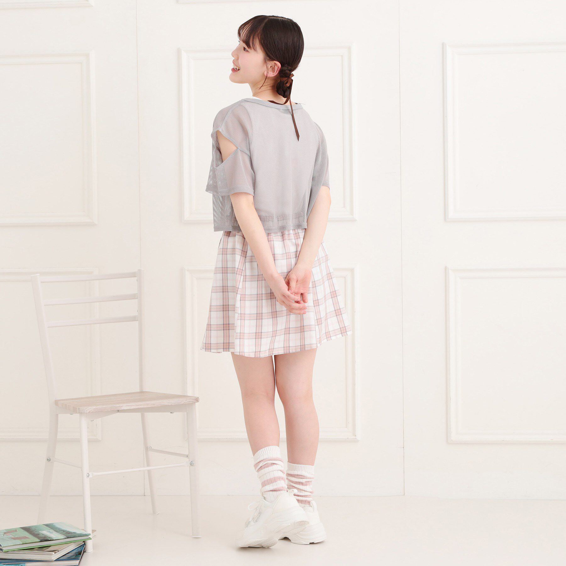 PINK-latte「メッシュTシャツ＋タンクセット」|その他|