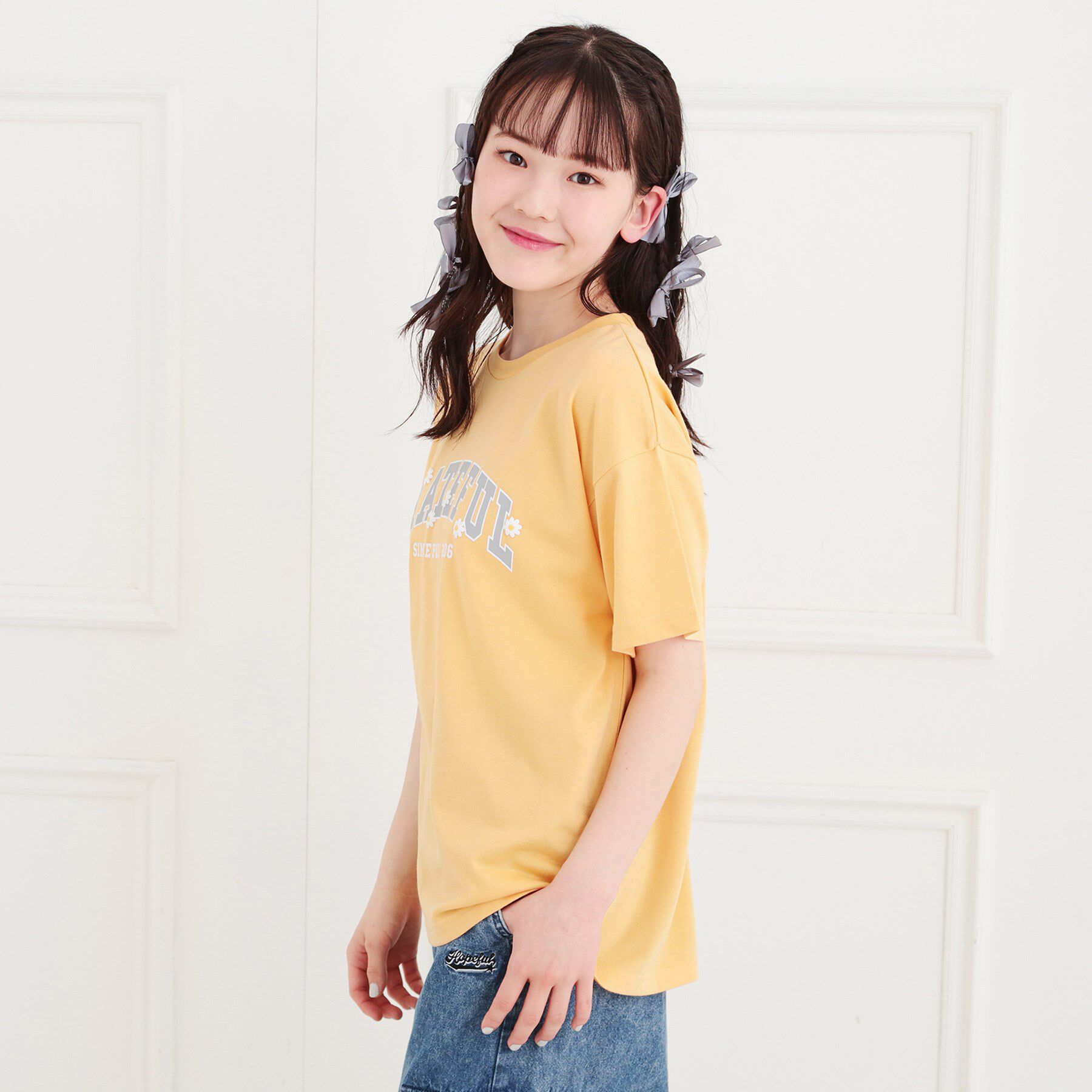 PINK-latte「カレッジTシャツ」|Tシャツ・カットソー|