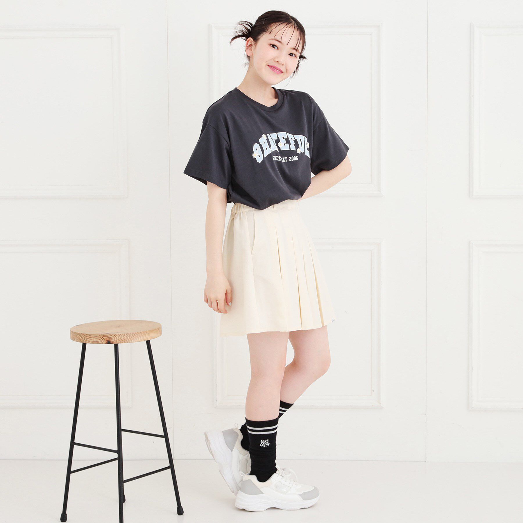 PINK-latte「カレッジTシャツ」|Tシャツ・カットソー|