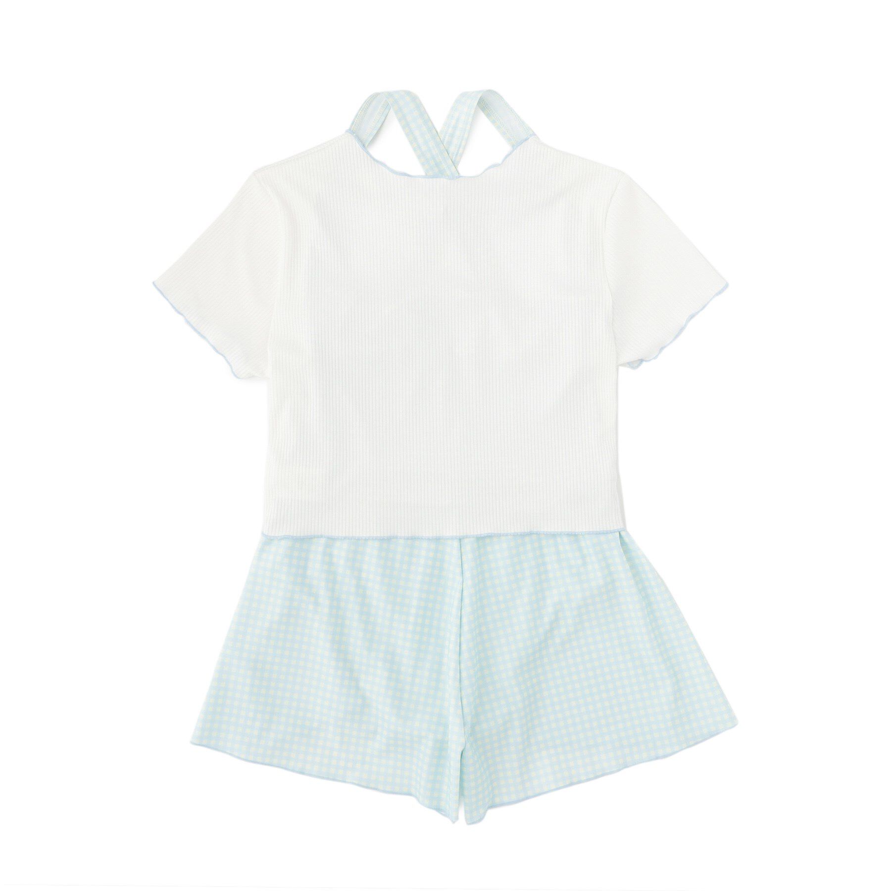 PINK-latte「リブT付ギンガムチェックワンピース」|その他|