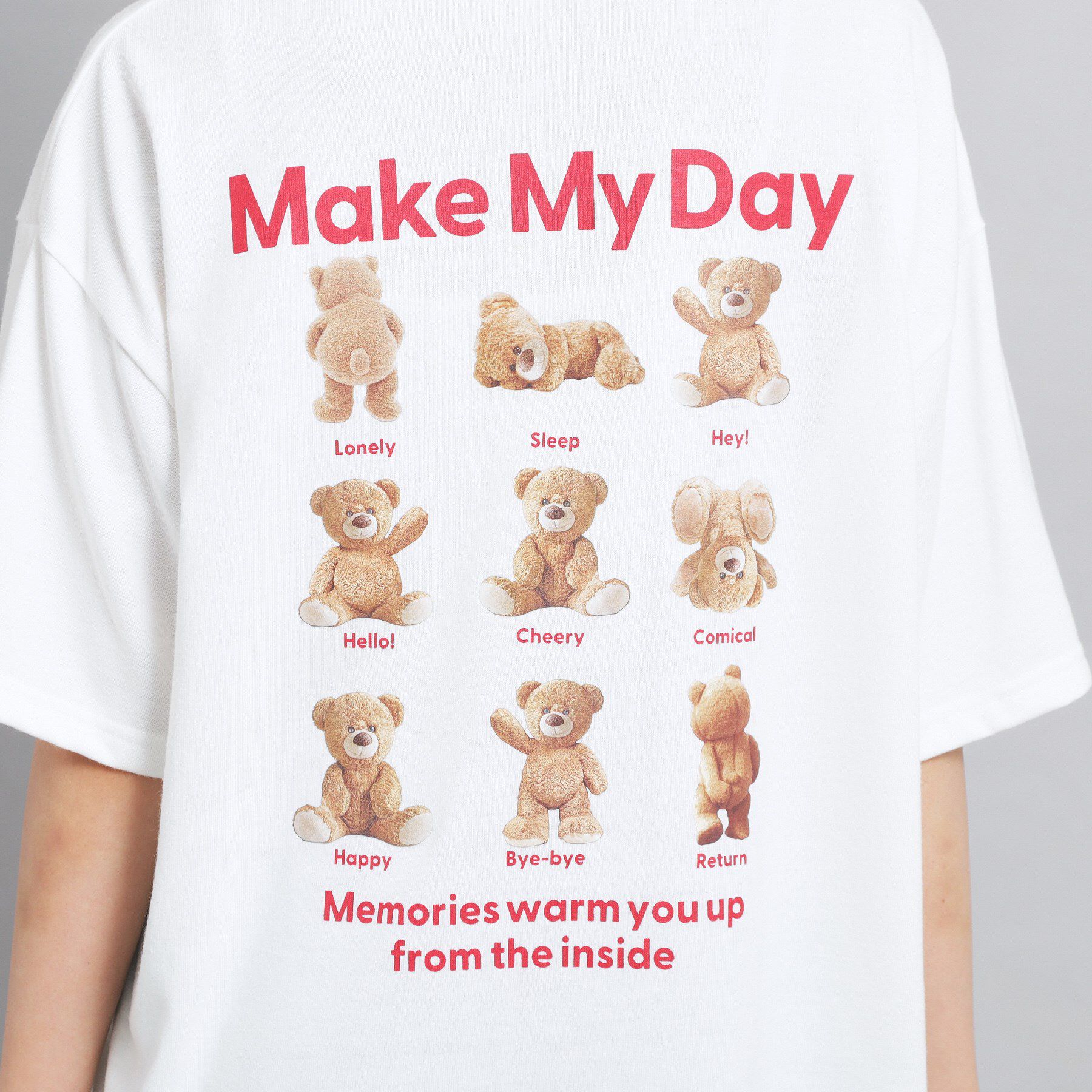 PINK-latte「くまいっぱいビッグTシャツ」|Tシャツ・カットソー|