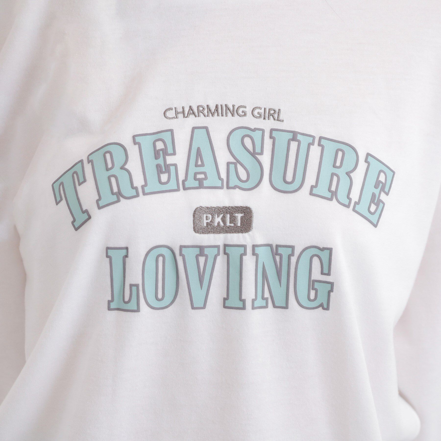 PINK-latte「【プチプラ】カレッジロンT」|Tシャツ・カットソー|