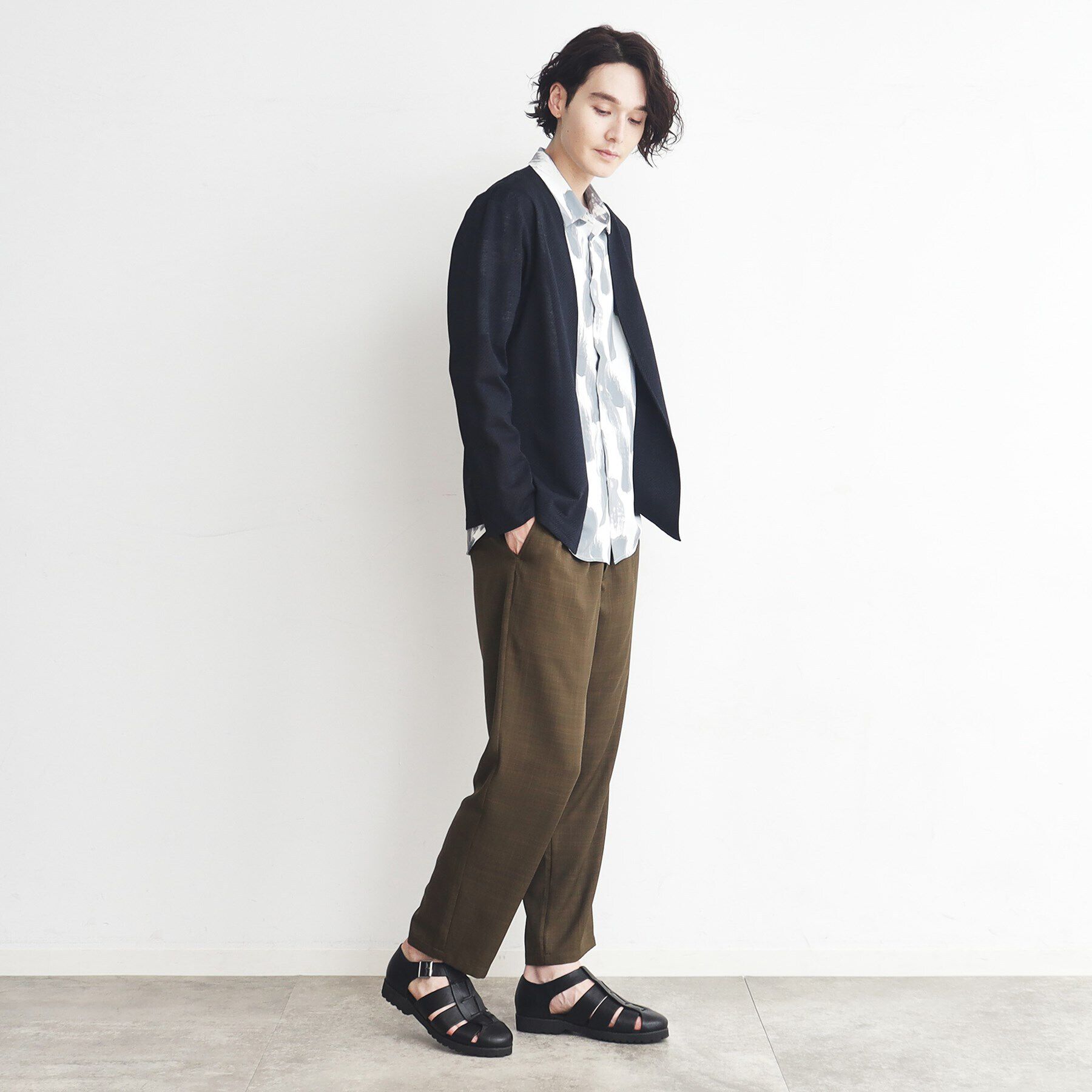 THE SHOP TK「【速乾／通気性◎／セットアップ可】シャリルジャージカーディガン」|カーディガン|