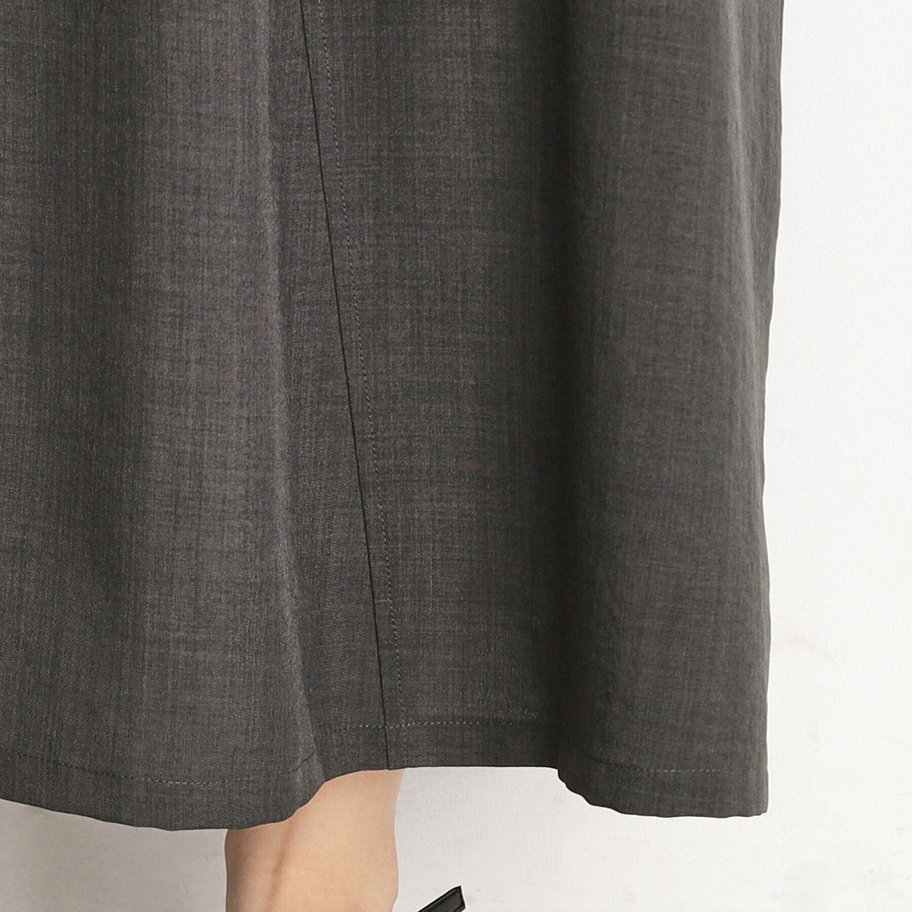 THE SHOP TK「ギャザーストラップ麻調ワンピース」|ワンピース|