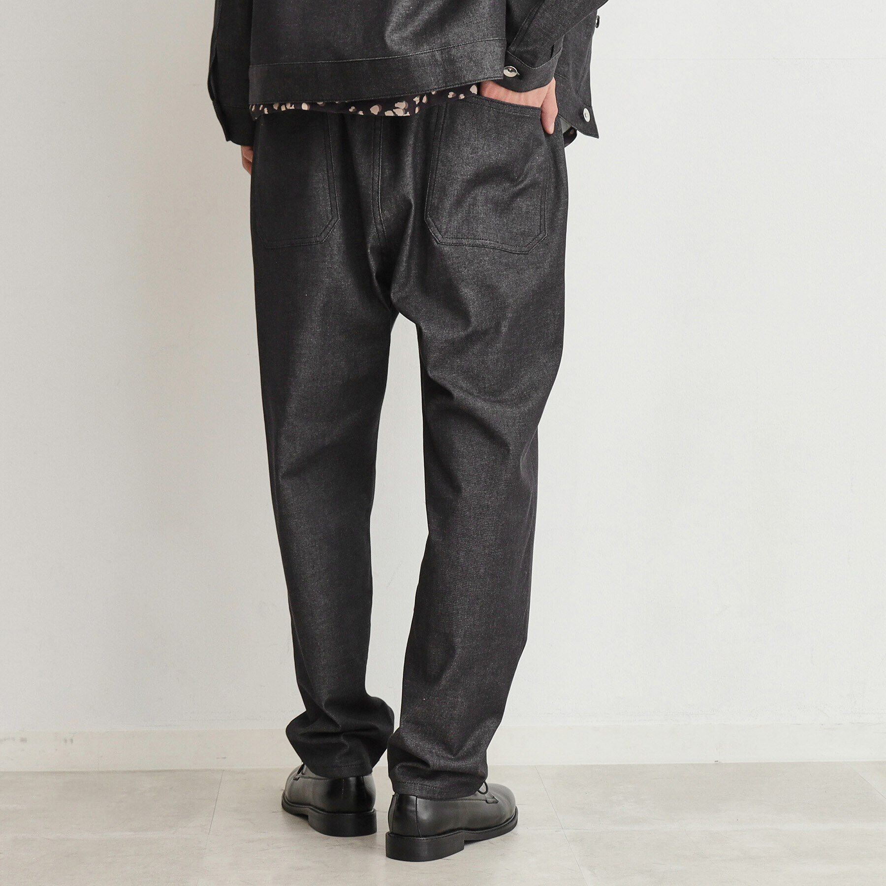 THE SHOP TK「エバーデニムワイドパンツ　セットアップ可／色落ちしにくい」|デニム|