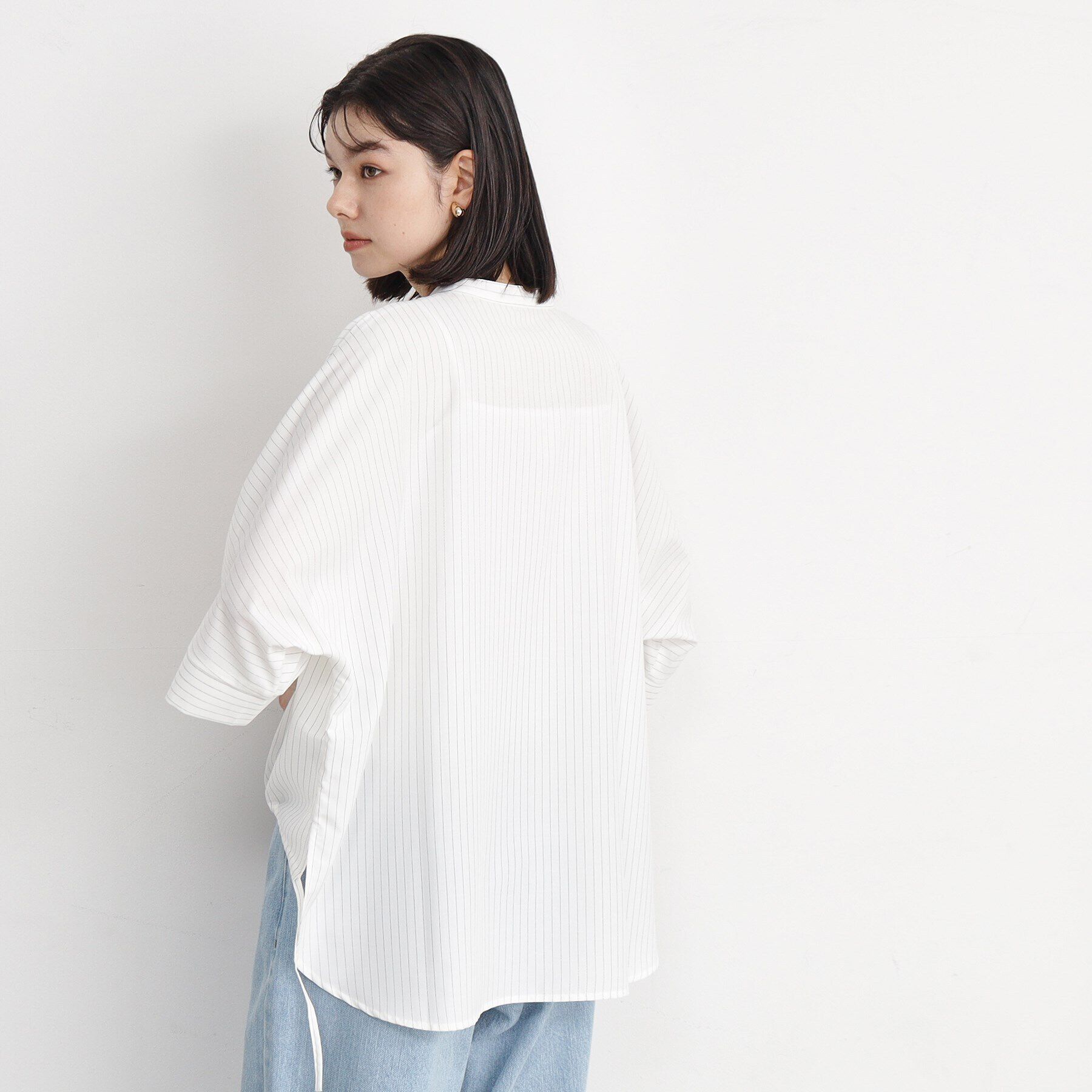 THE SHOP TK「【魅せる体形カバー服】ドロストドルマンブラウス/洗える」|シャツ・ブラウス|