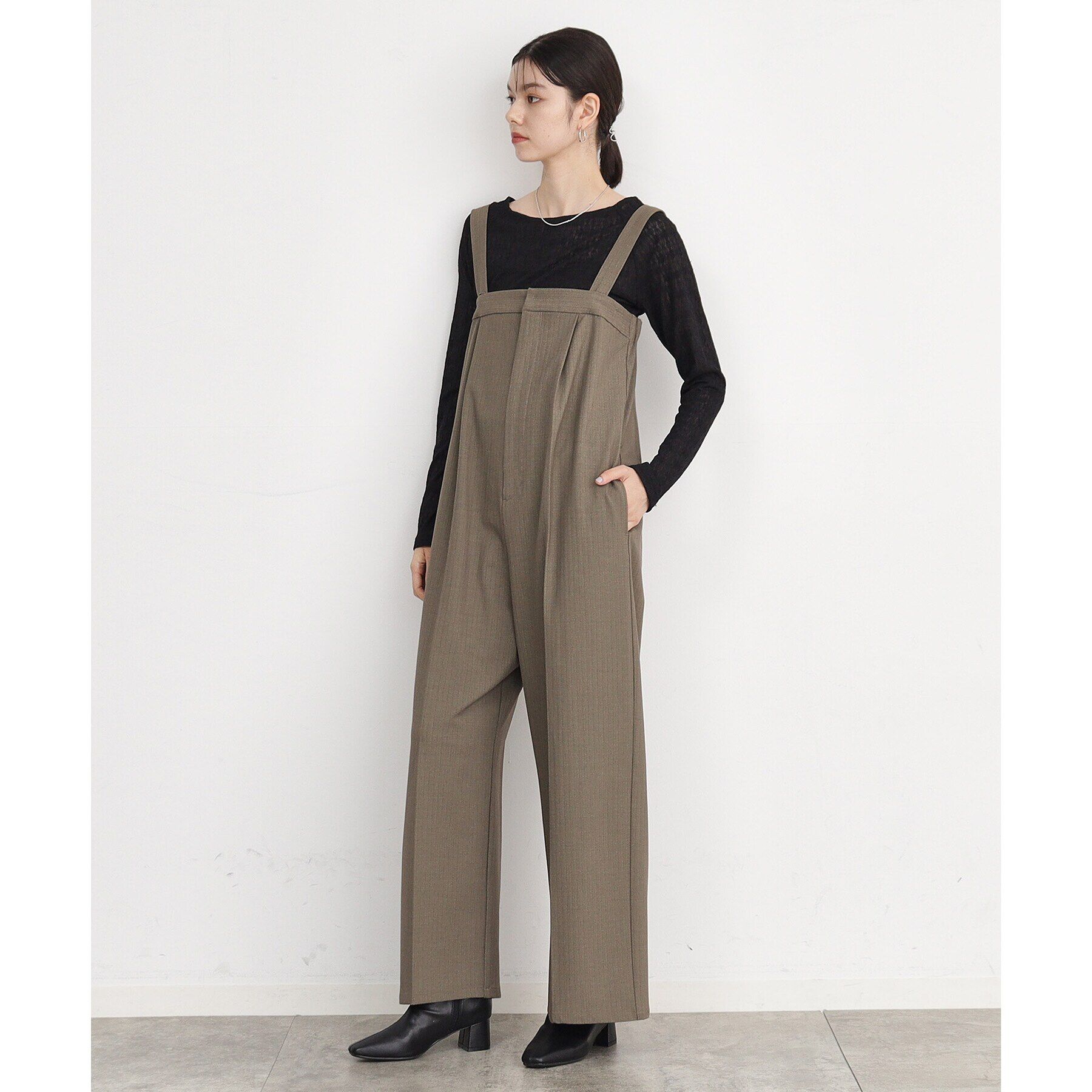 THE SHOP TK「【上品な透け感】ウェーブプルオーバー/洗濯機OK」|Tシャツ・カットソー|