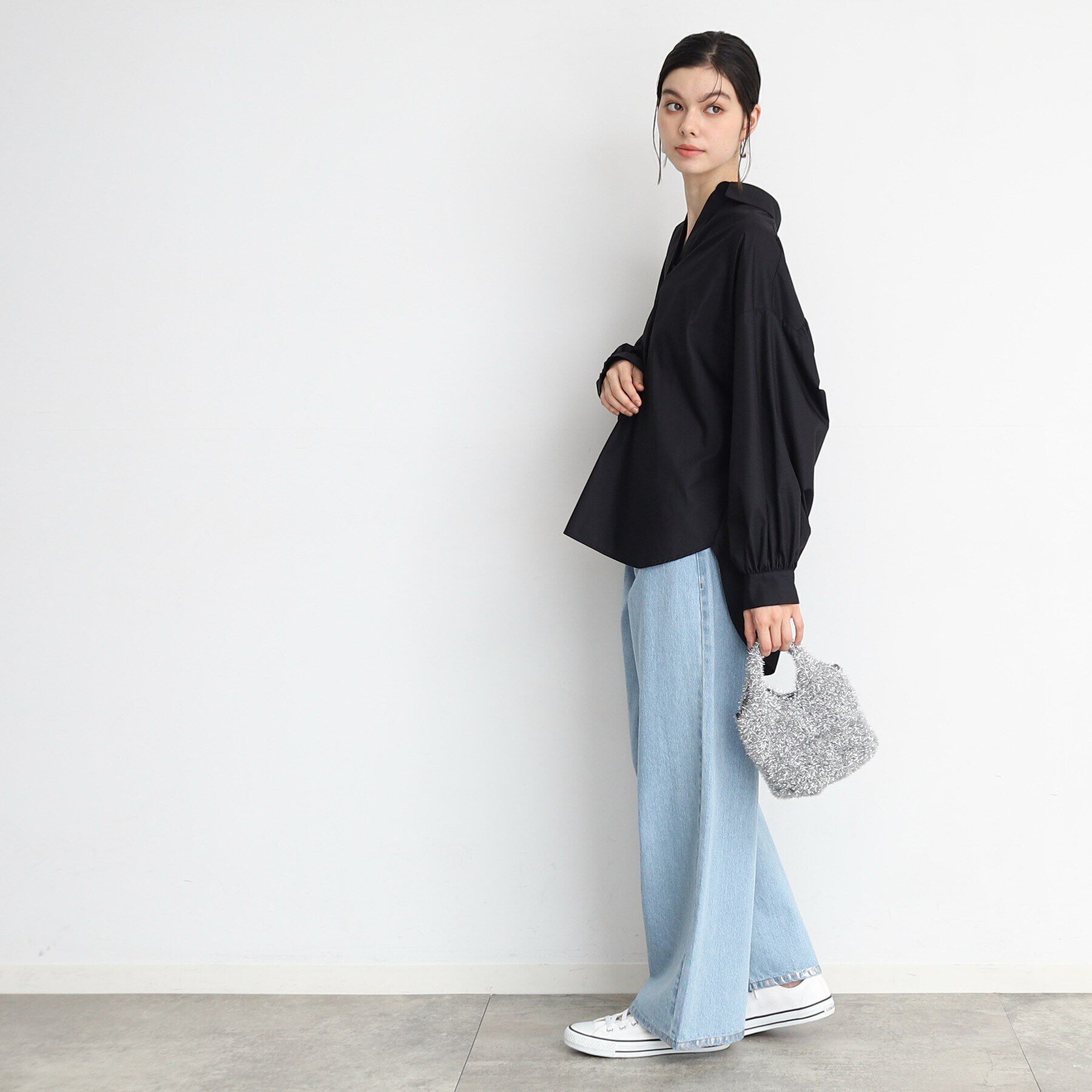 THE SHOP TK「【＠BAILA掲載】バックシャーリングシャツ/魅せる体形カバー服/洗える/ヒルナンデス！で紹介！」|シャツ・ブラウス|