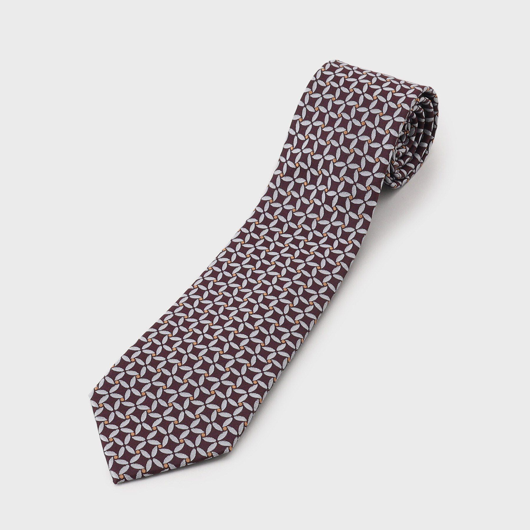 THE SHOP TK「シルクアソート柄タイ　ビジネス/ギフト」|ネクタイ・蝶ネクタイ|ボルドー(464)