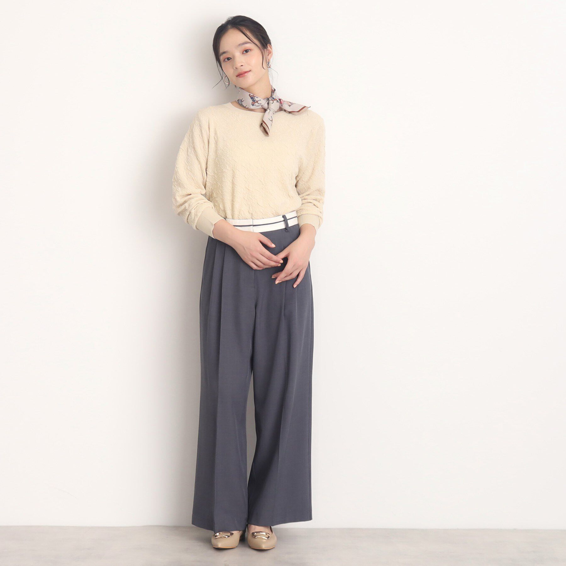 THE SHOP TK「【毛玉になりにくい/洗える】ふくれジャガードニット」|ニット・セーター|