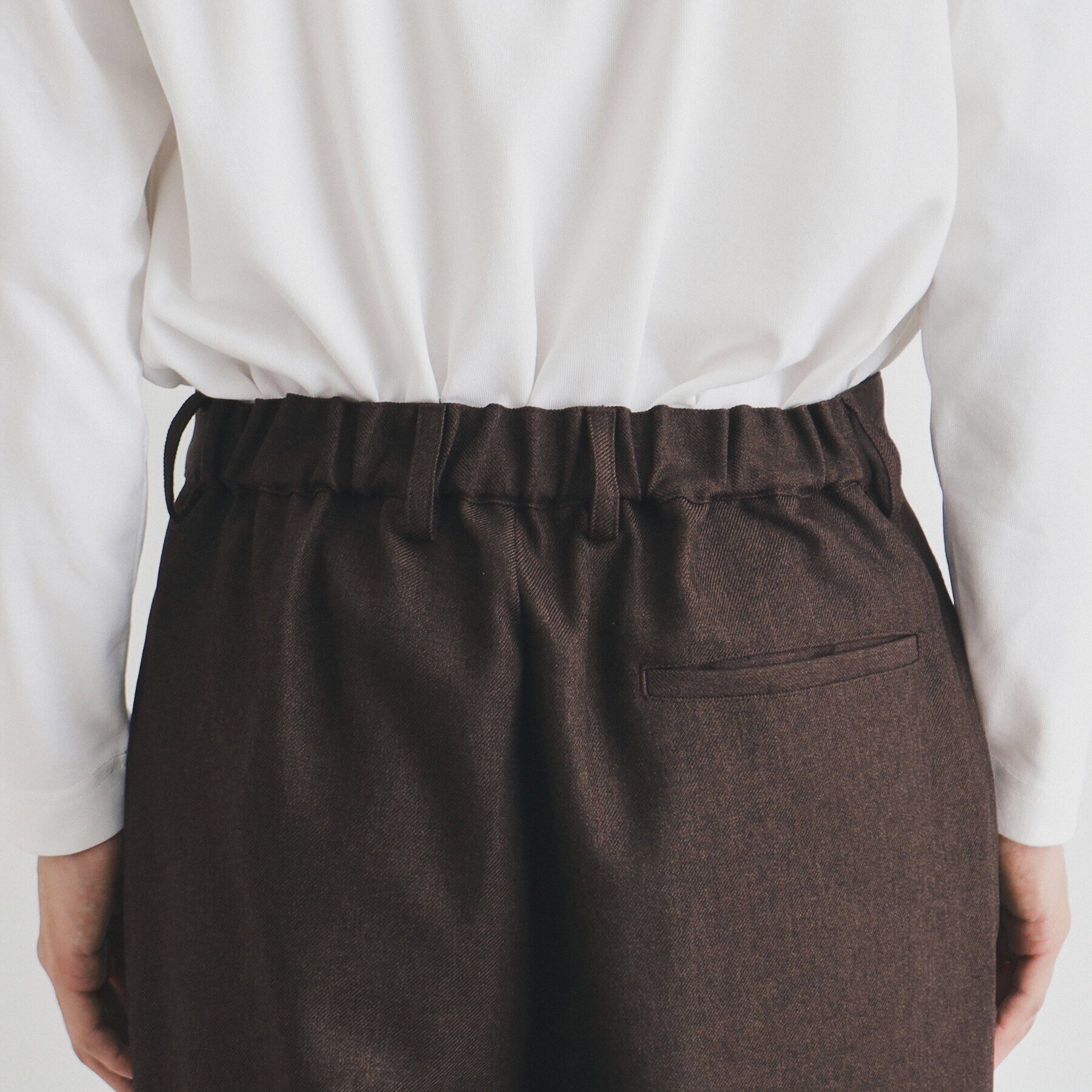 THE SHOP TK「ツータックワイドストレートスラックス ツイル／デニム」|その他|