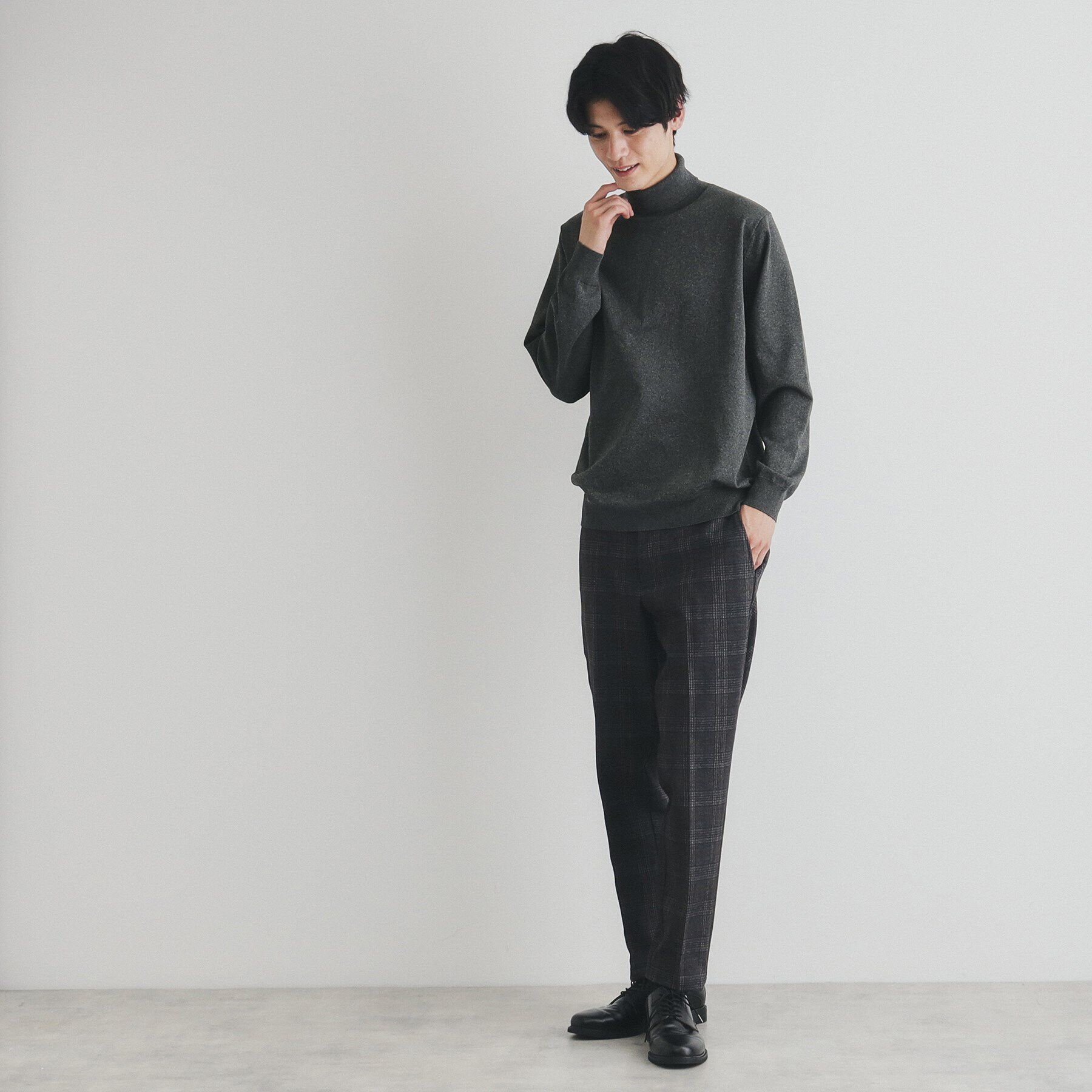 THE SHOP TK「ライトポリタートルニット」|ニット・セーター|